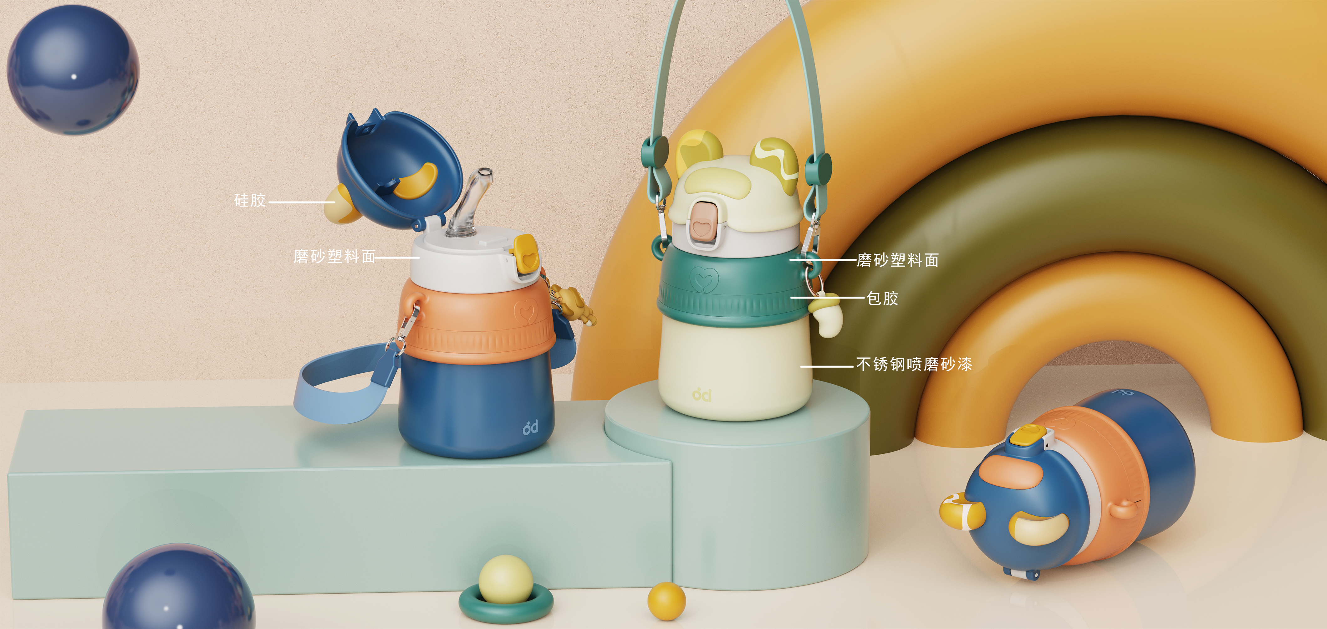 vacuum cup，Children's pot，lovely，