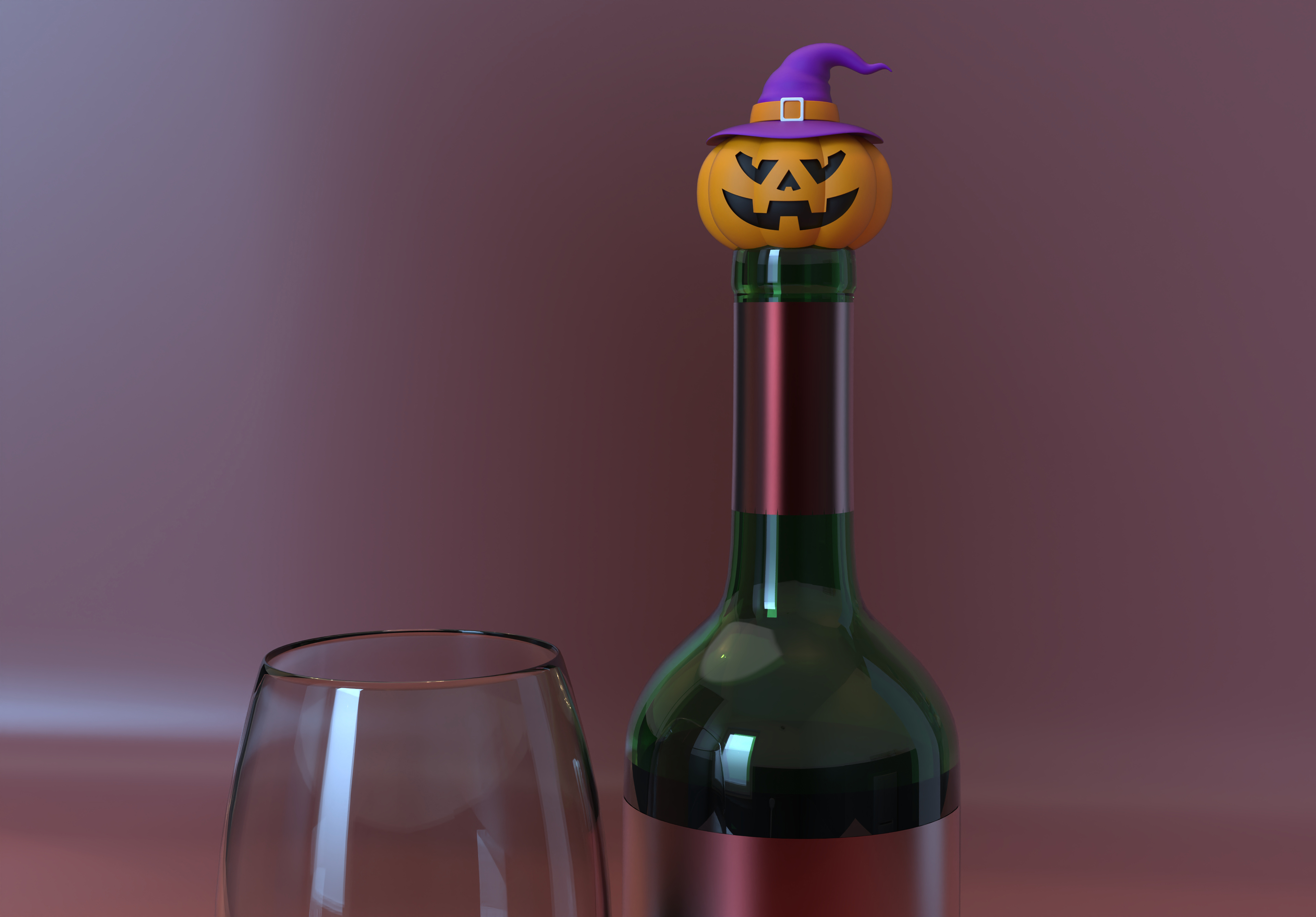 Clown cap and pumpkin silicone bottle stopper，