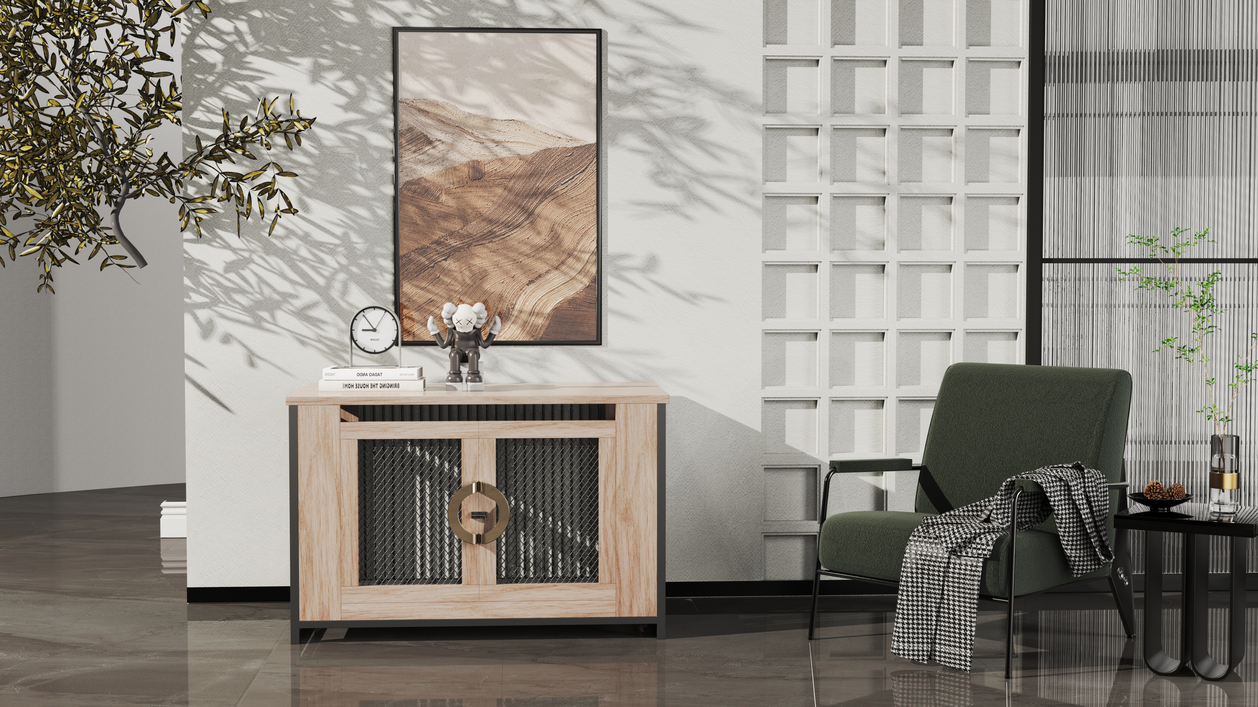 Pet dog，cage，furniture，