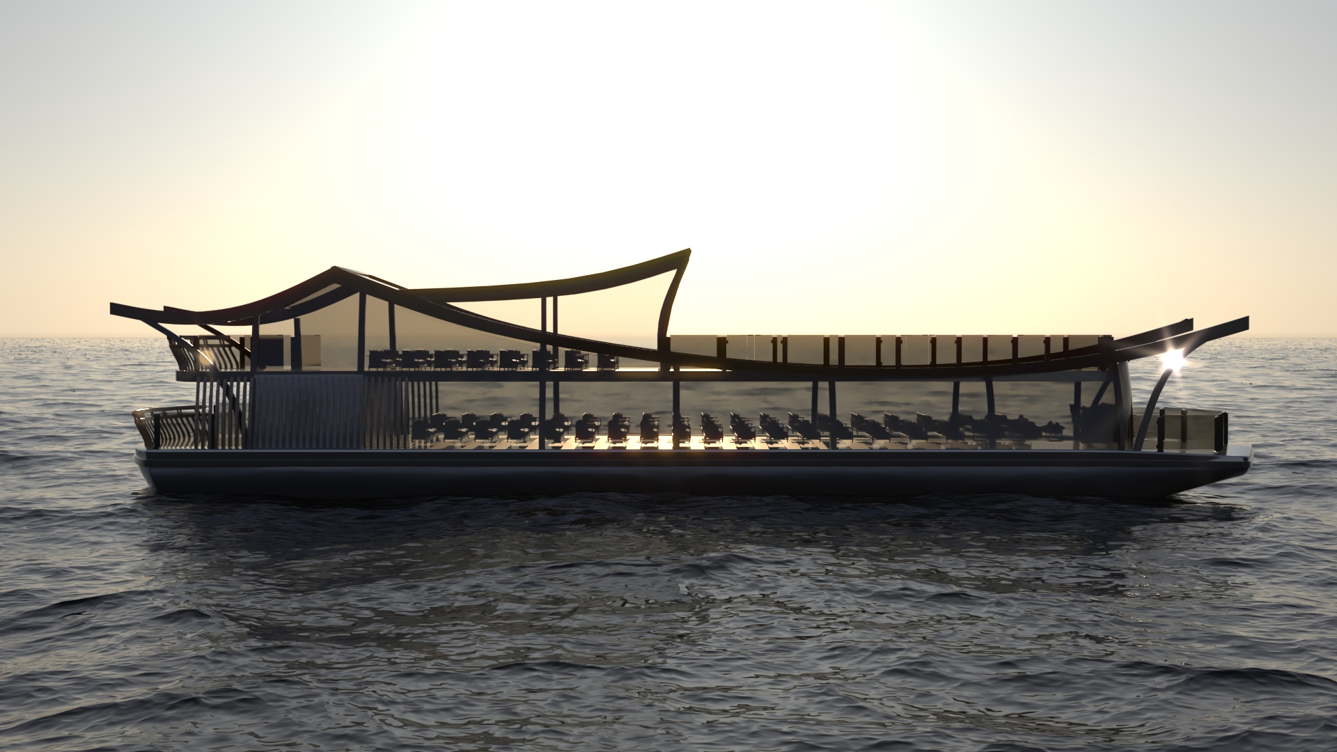 ship，New Chinese style，Interior decoration，