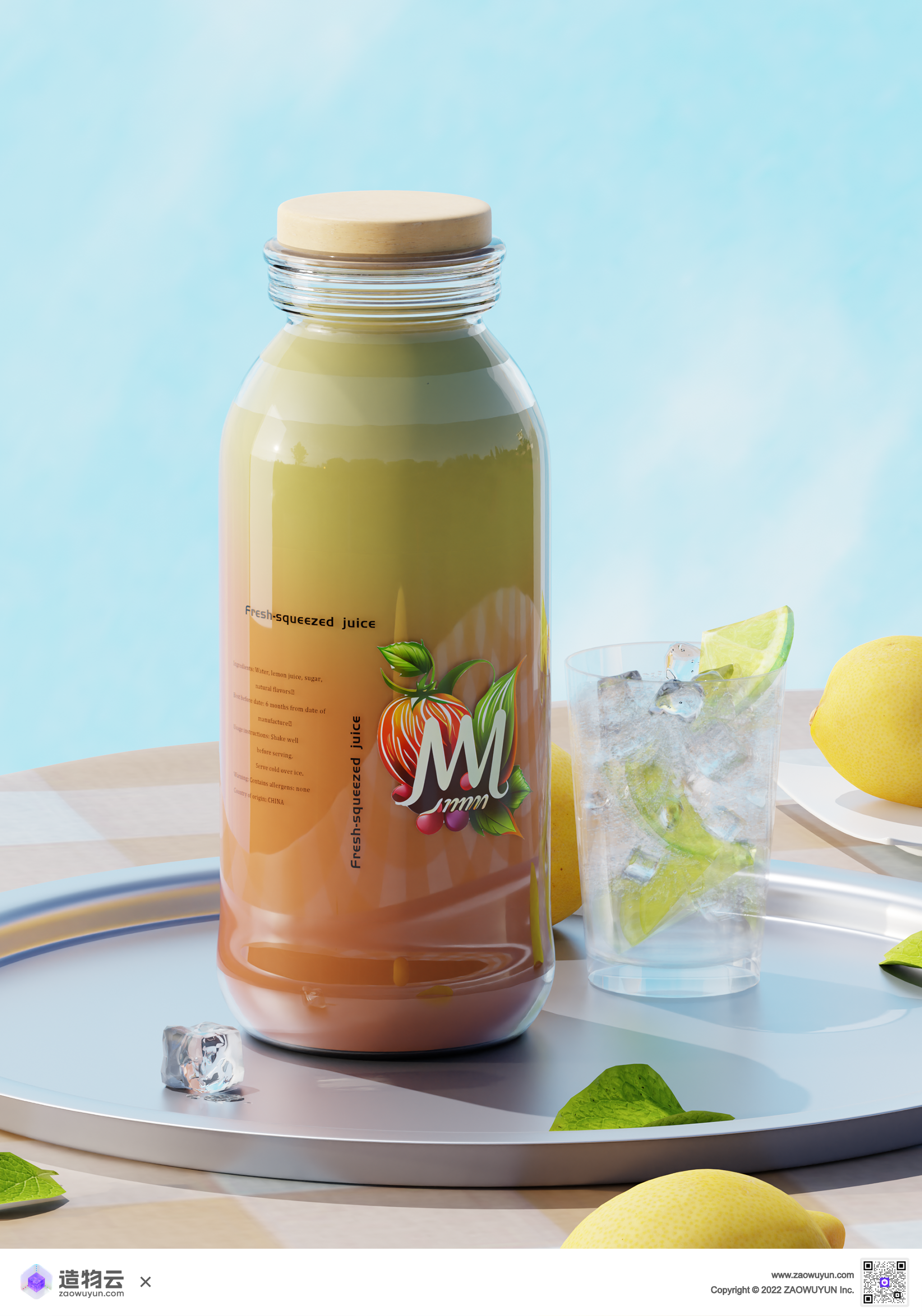 Drinks，Soda，natural，fresh，three-dimensional，3d，online retailers，Template，