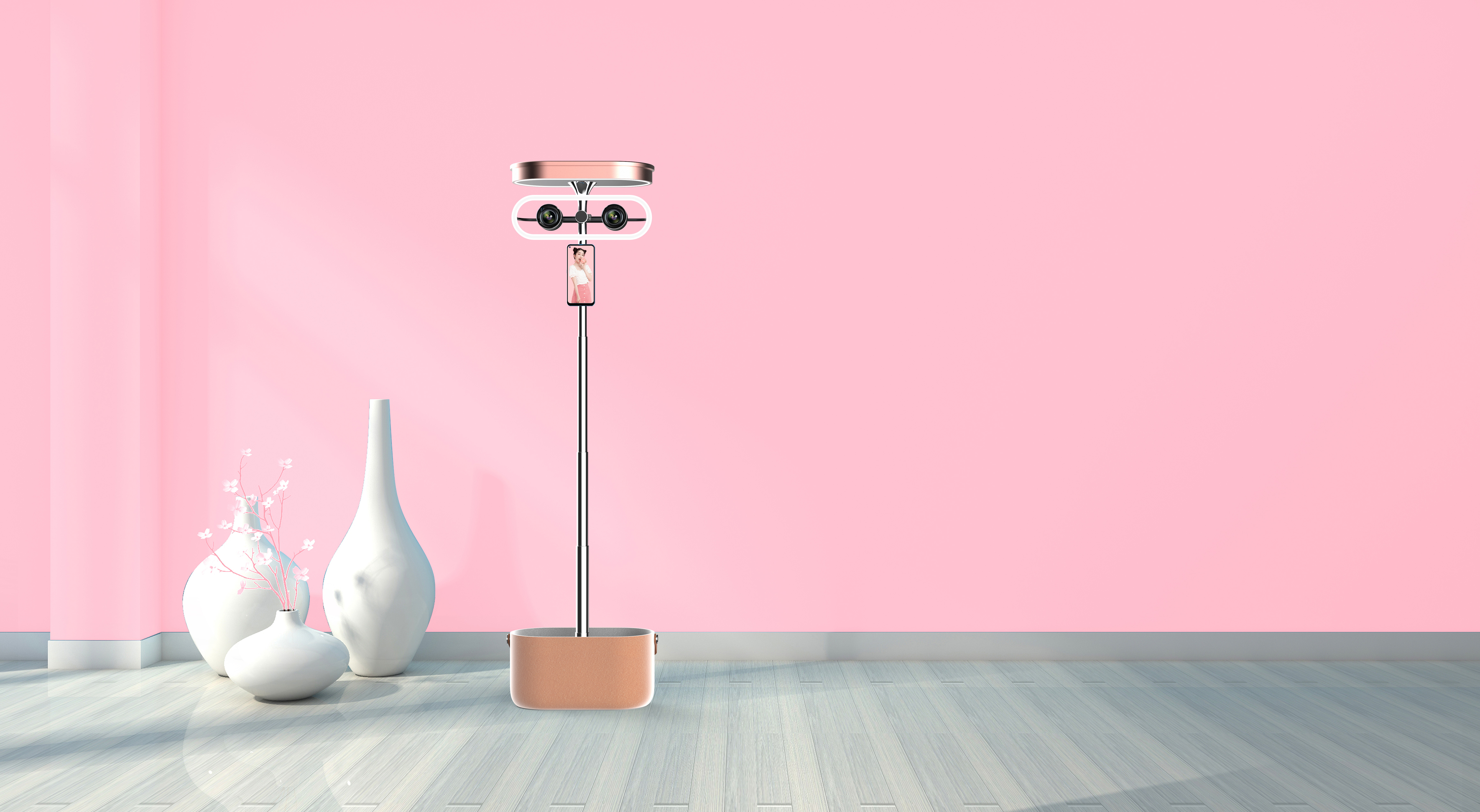 The concept portable live broadcast device made a few years ago.，