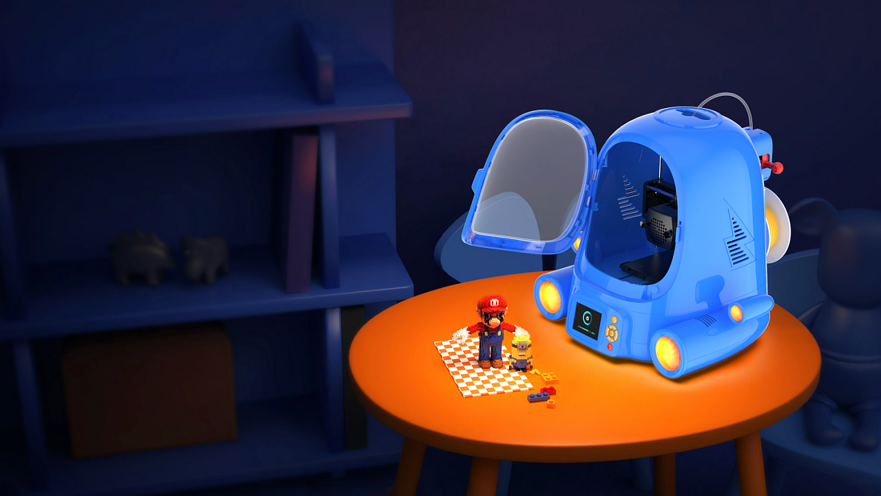 太空舱，儿童3D打印机，