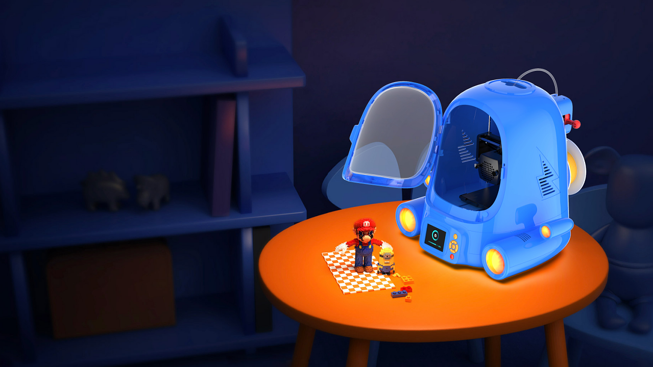 Space capsule，3D printer for children，