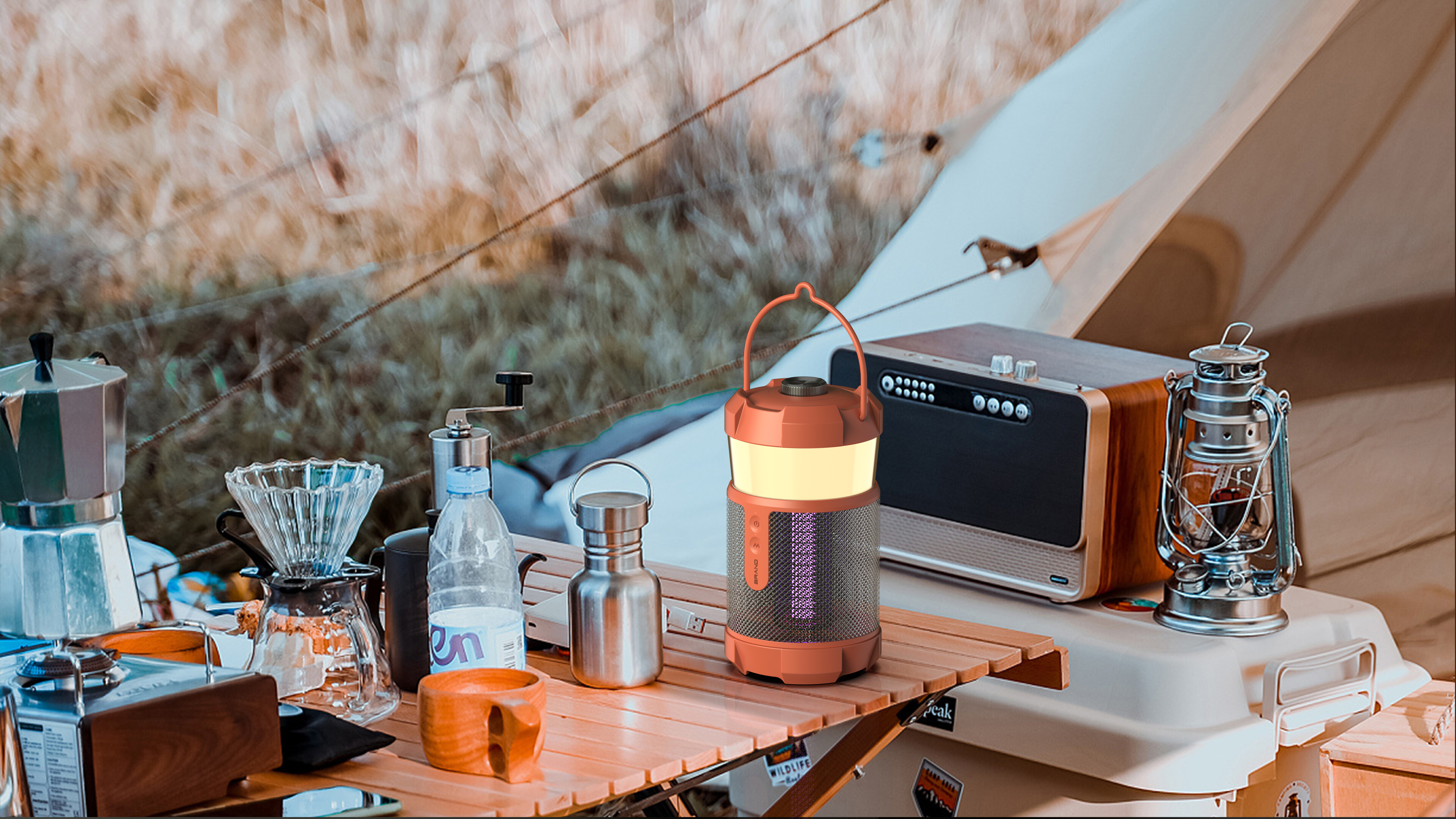 motion，outdoors，camp，Picnic，Play，lighting，Mosquito control，