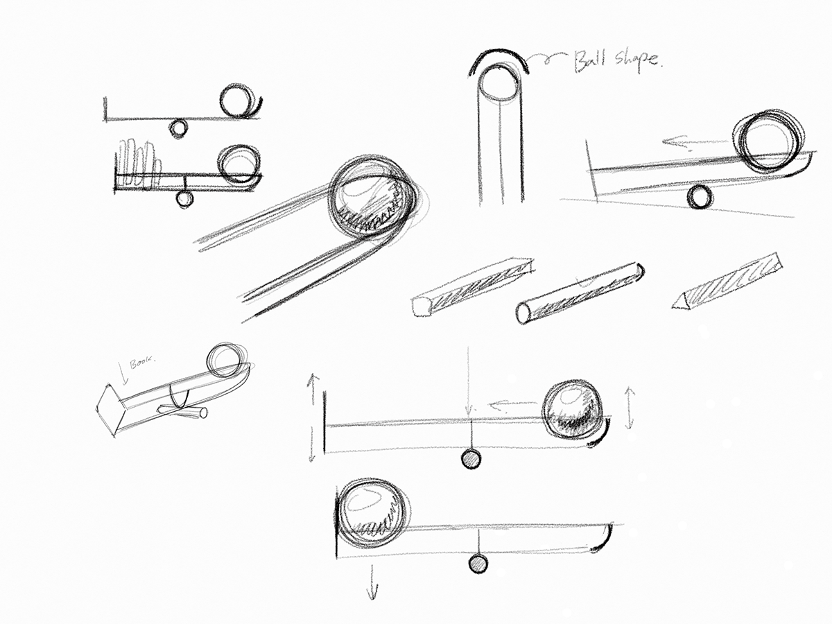 dynamic，Wooden ball，tilt，ODDLY，bookshelf，