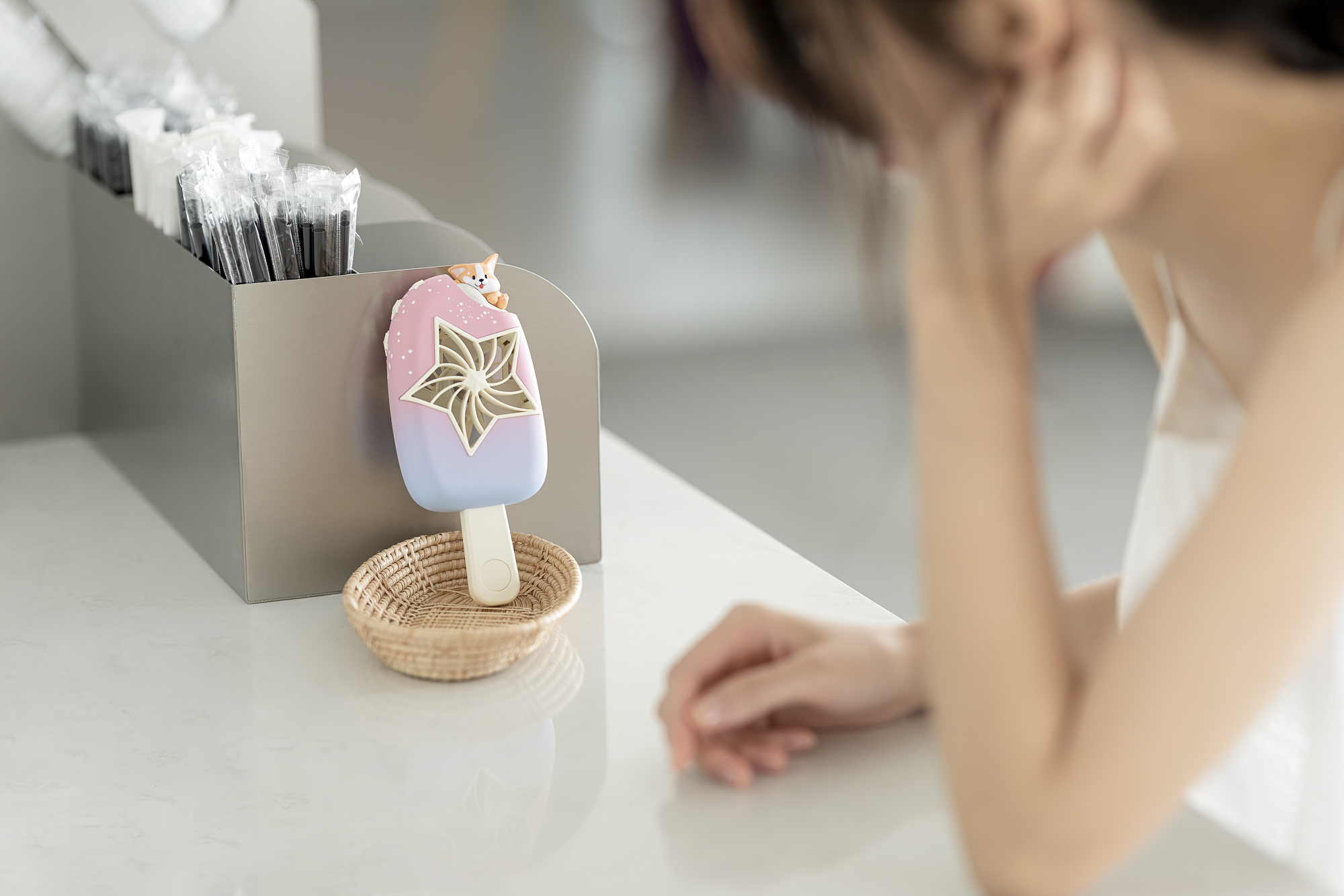 Butter cat，Ice cream，Fan，