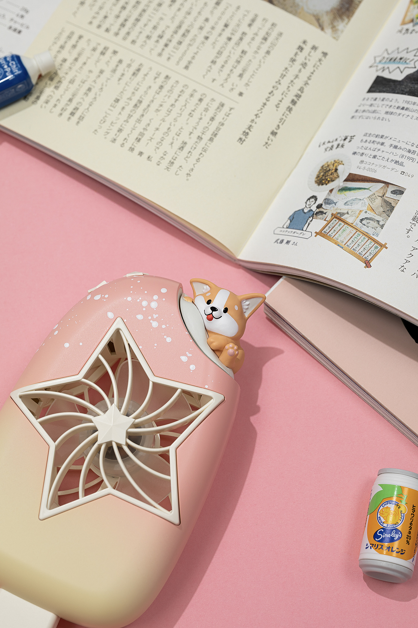 Butter cat，Ice cream，Fan，