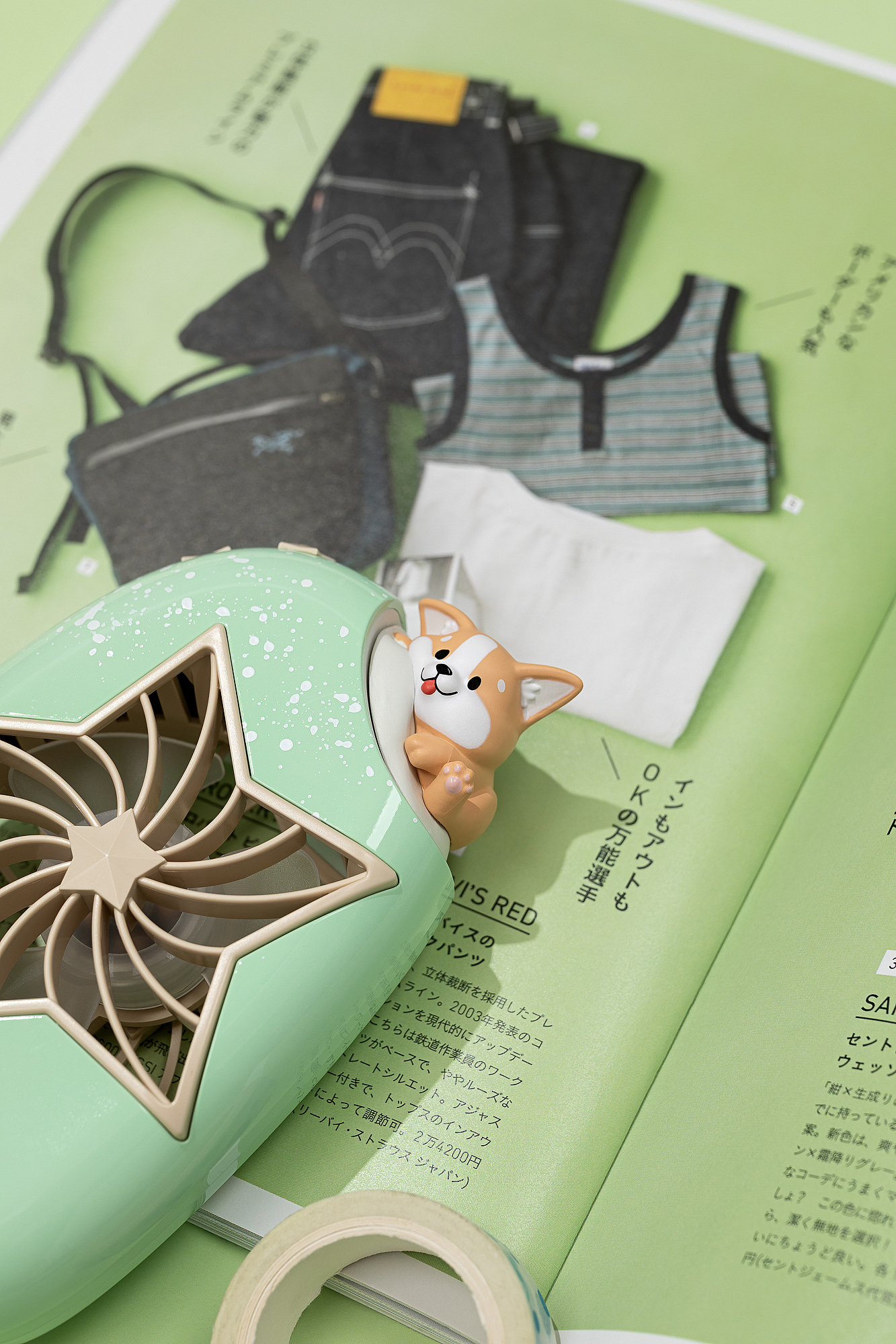 Butter cat，Ice cream，Fan，