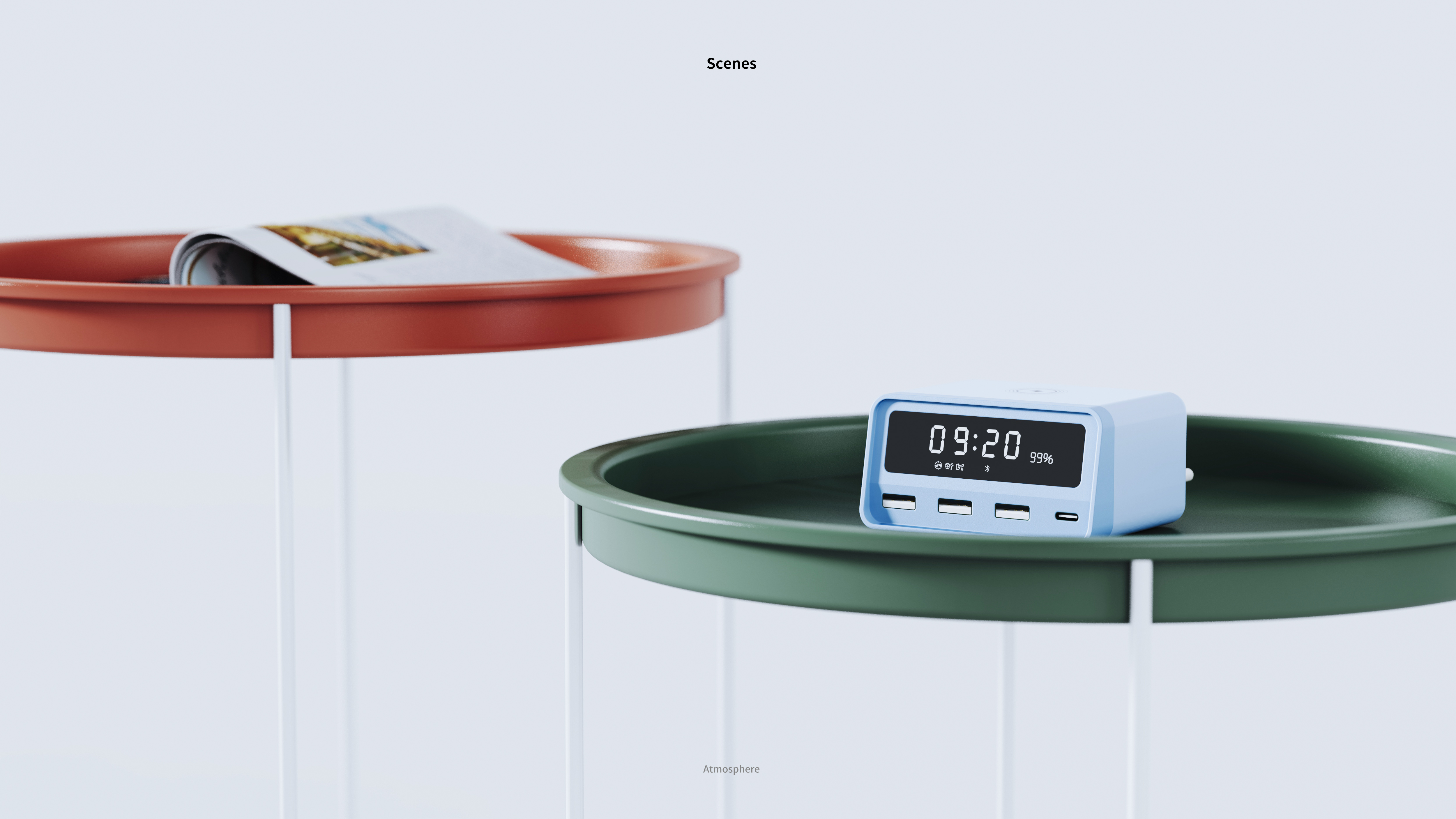 alarm clock，Wireless charging，