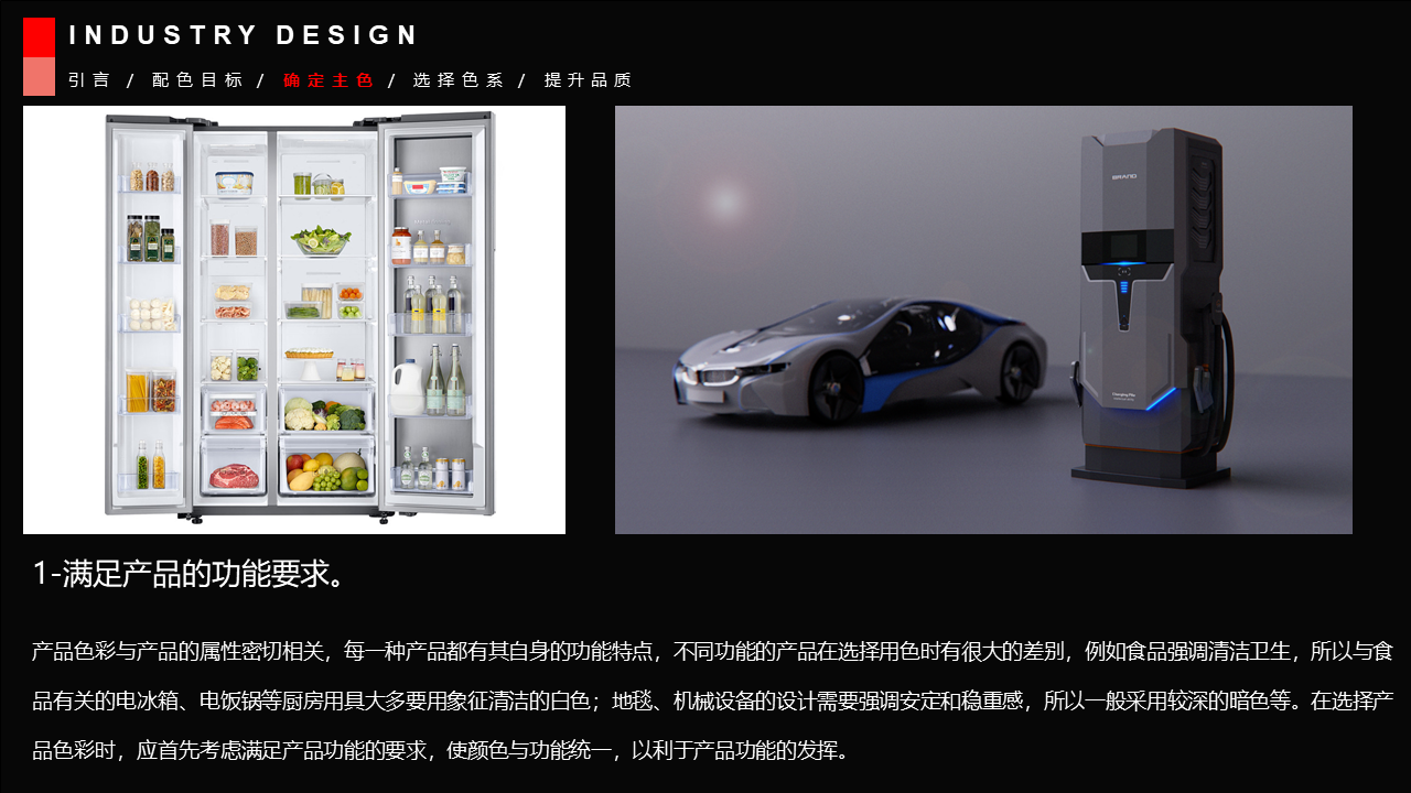 Strategic color matching rules of industrial design and personal opinions，