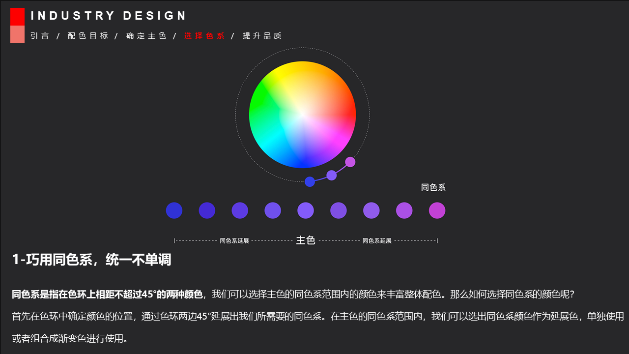 Strategic color matching rules of industrial design and personal opinions，