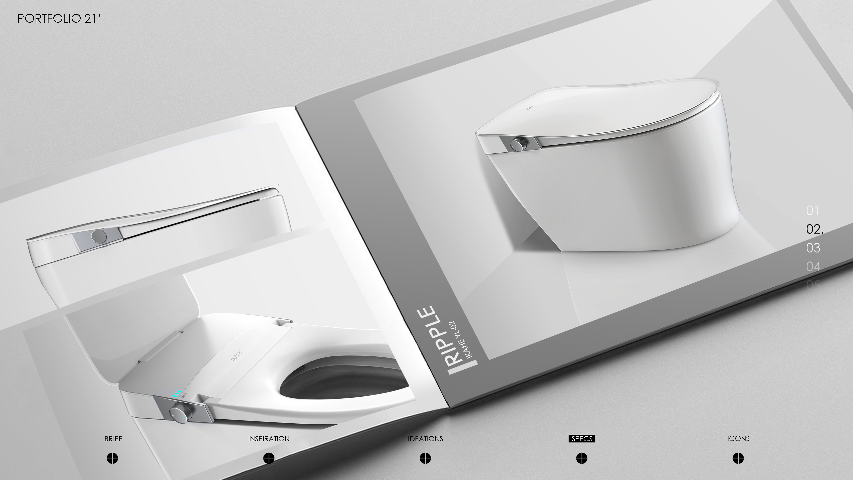 Intelligent toilet，bathroom，industrial design，Home Furnishing，intelligence，