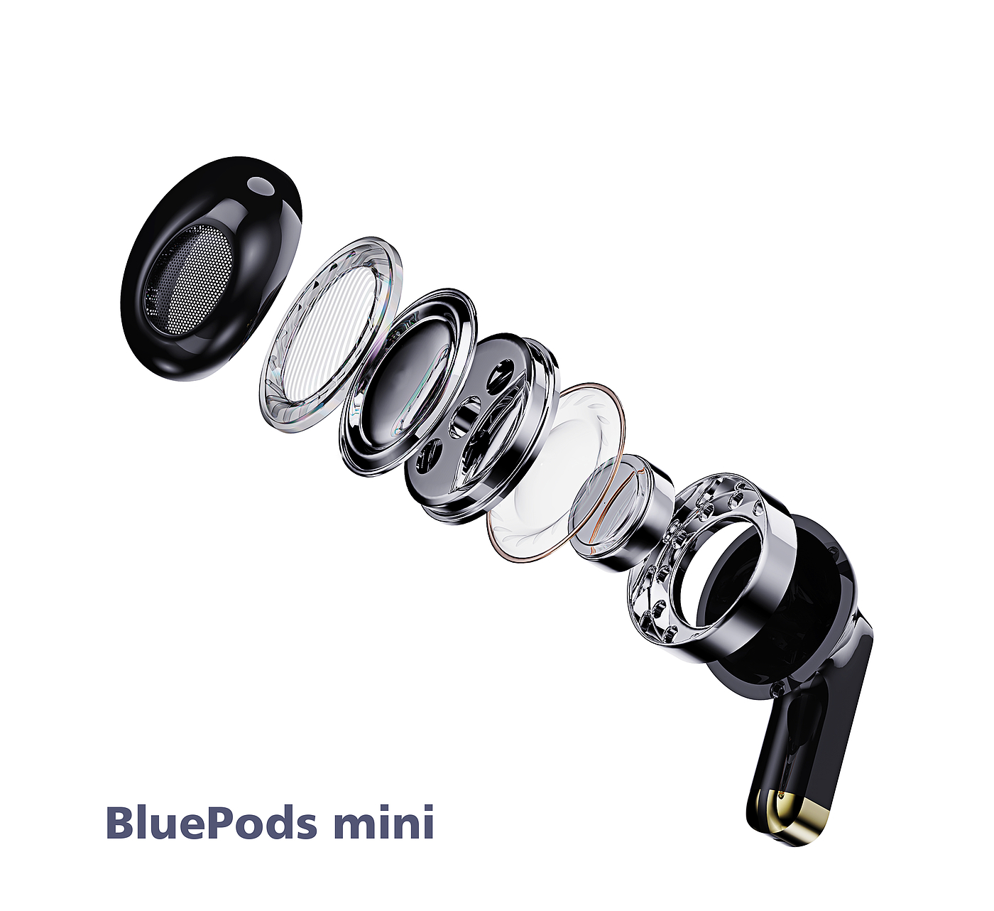 Bluetooth headset，Cartoon style，industrial design，