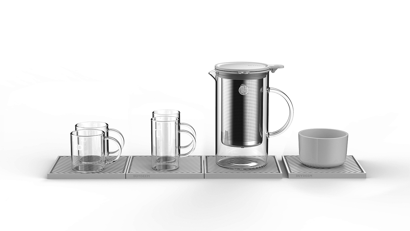 industrial design，product design，Household products，Glass pot，Teapot，