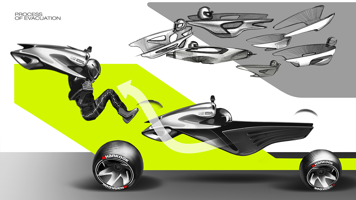 Honda F2，Lizard，Hand drawn，vehicle，