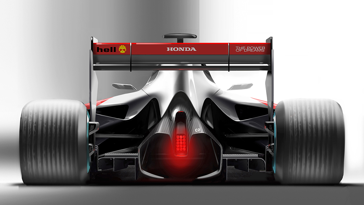 Honda F2，Lizard，Hand drawn，vehicle，