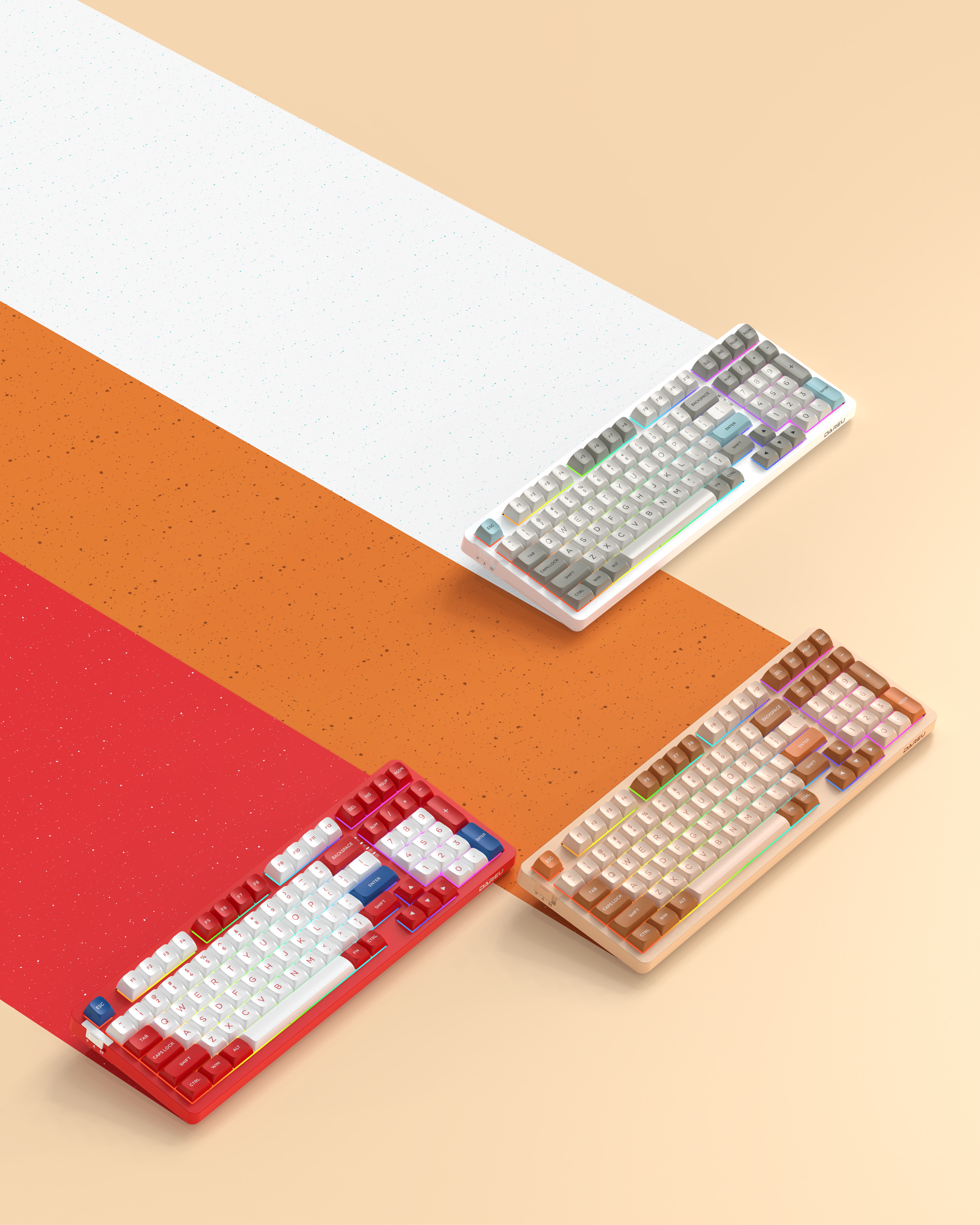 Daryou，Mechanical keyboard，98 column，Cake，Table setting，