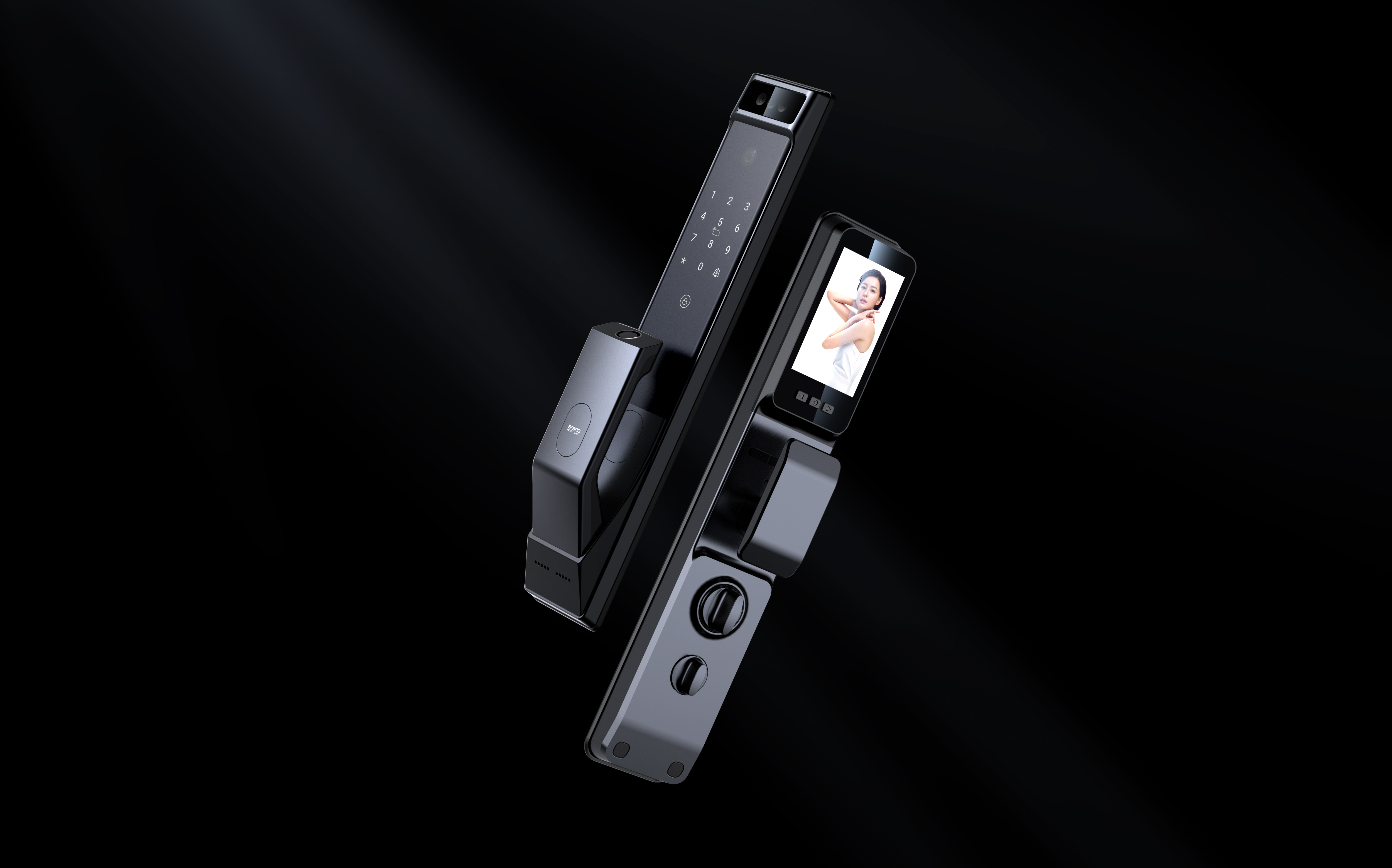 industrial design，Simple design，Intelligent door lock，Product appearance，