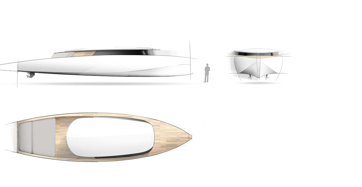 a ship，yacht，sketch，industrial design，Interior，
