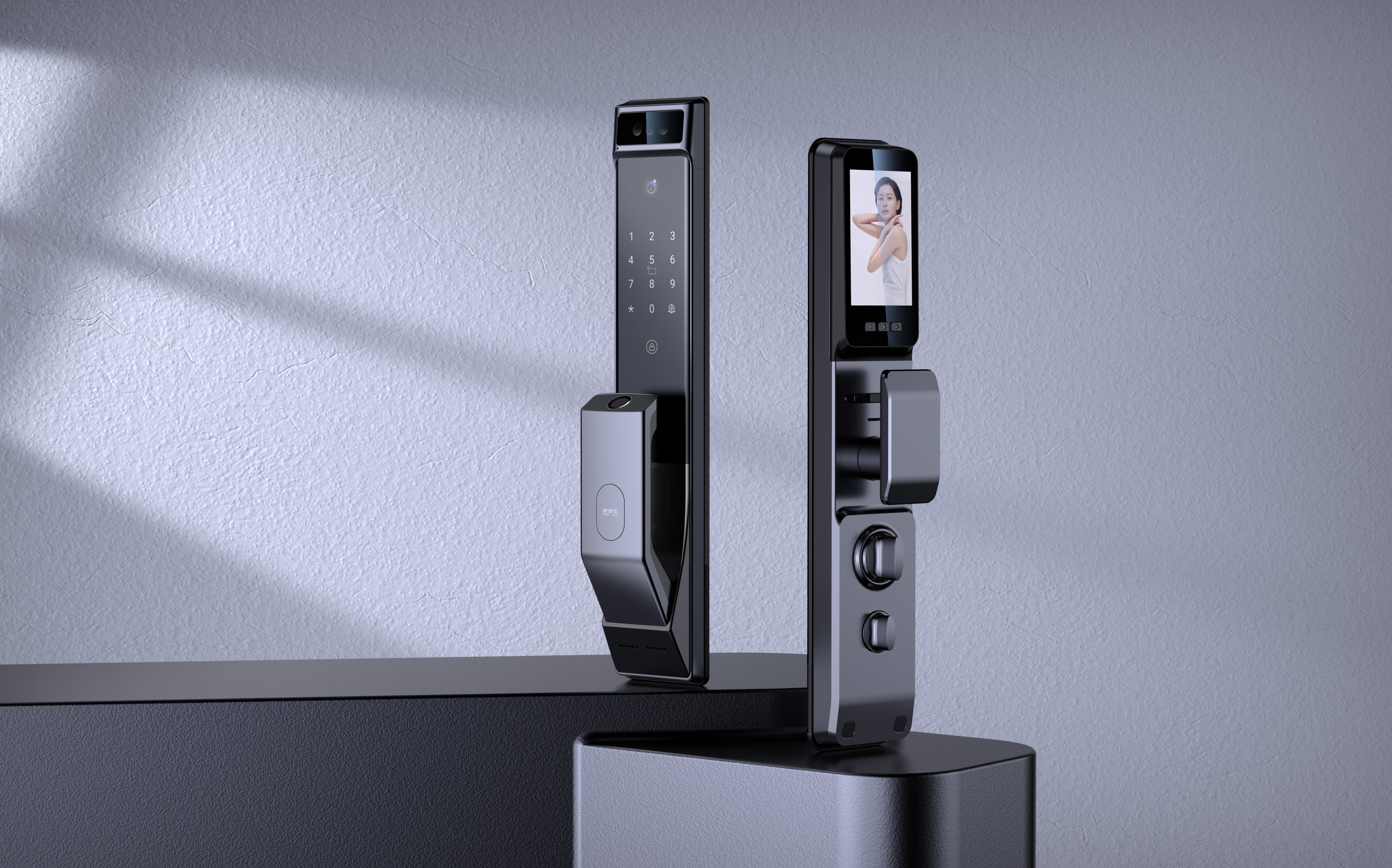 industrial design，Simple design，Intelligent door lock，Product appearance，