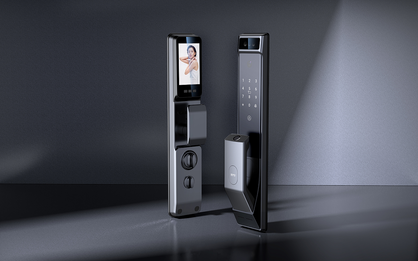 industrial design，Simple design，Intelligent door lock，Product appearance，