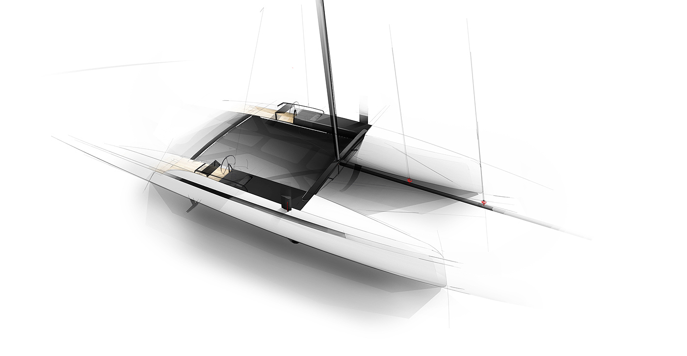 a ship，yacht，sketch，industrial design，Interior，