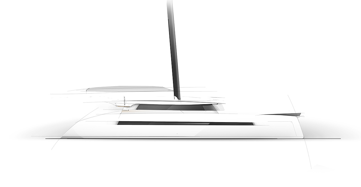 a ship，yacht，sketch，industrial design，Interior，