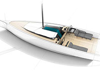 a ship，yacht，sketch，industrial design，Interior，