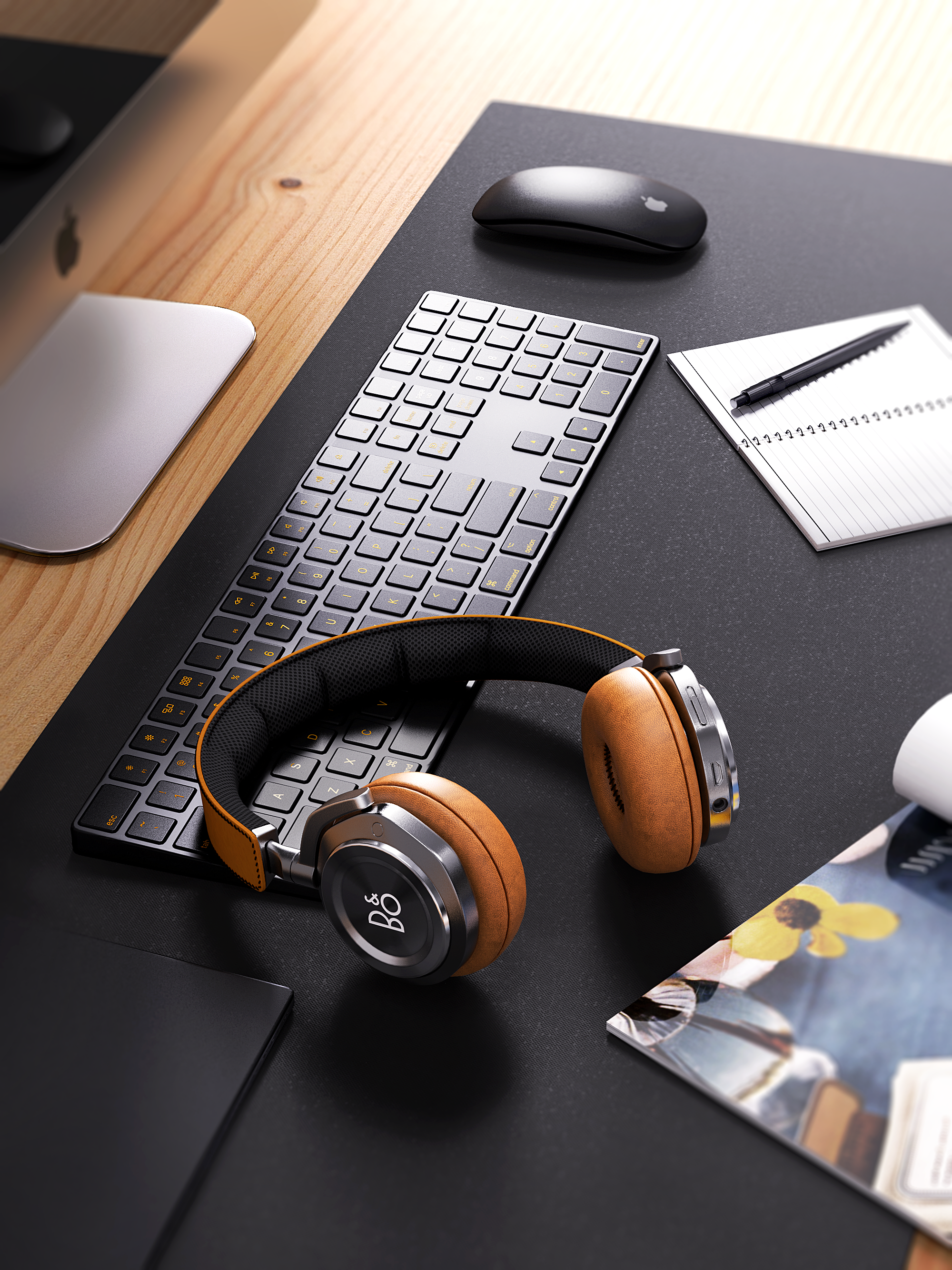 Headphone rendering，Camera rendering，Power bank rendering，3C products，