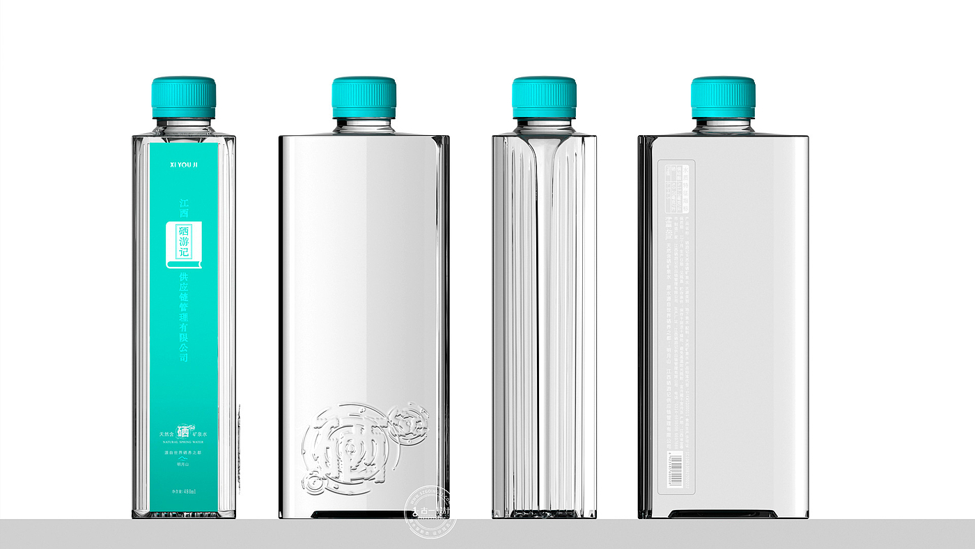 Mineral water packaging design，Bottle design，Packaging Design of Water Bottle，Gu Yi design，