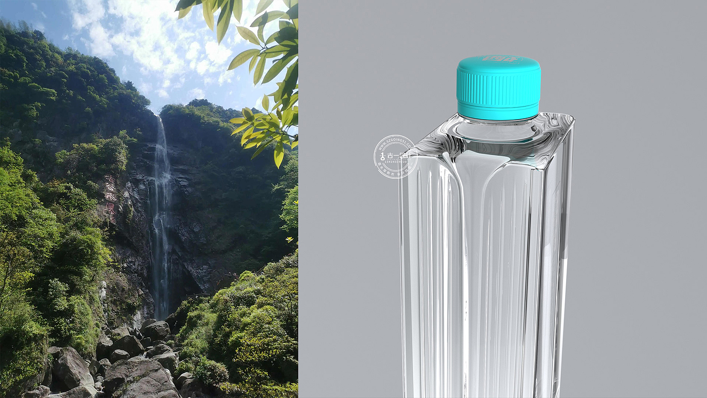 Mineral water packaging design，Bottle design，Packaging Design of Water Bottle，Gu Yi design，