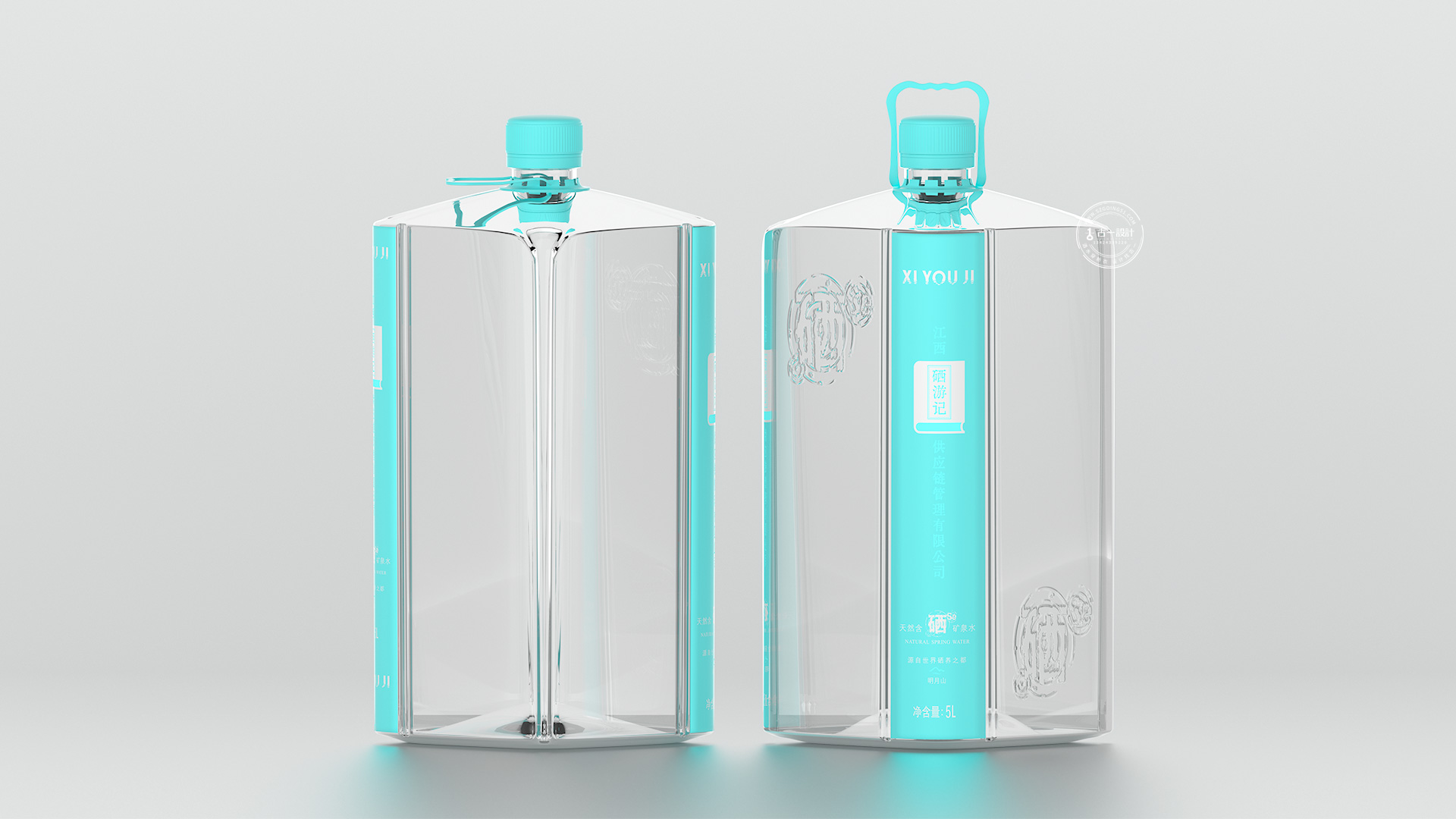 Mineral water packaging design，Bottle design，Packaging Design of Water Bottle，Gu Yi design，