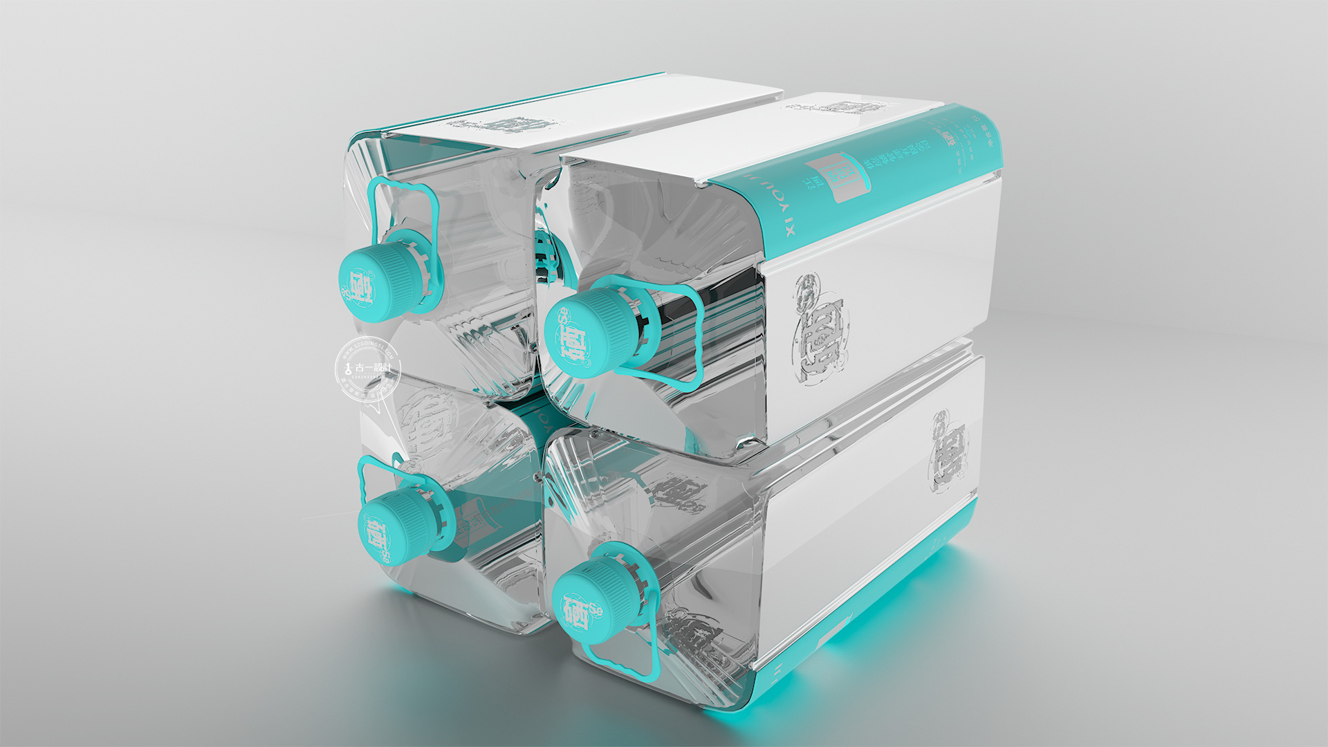 Mineral water packaging design，Bottle design，Packaging Design of Water Bottle，Gu Yi design，