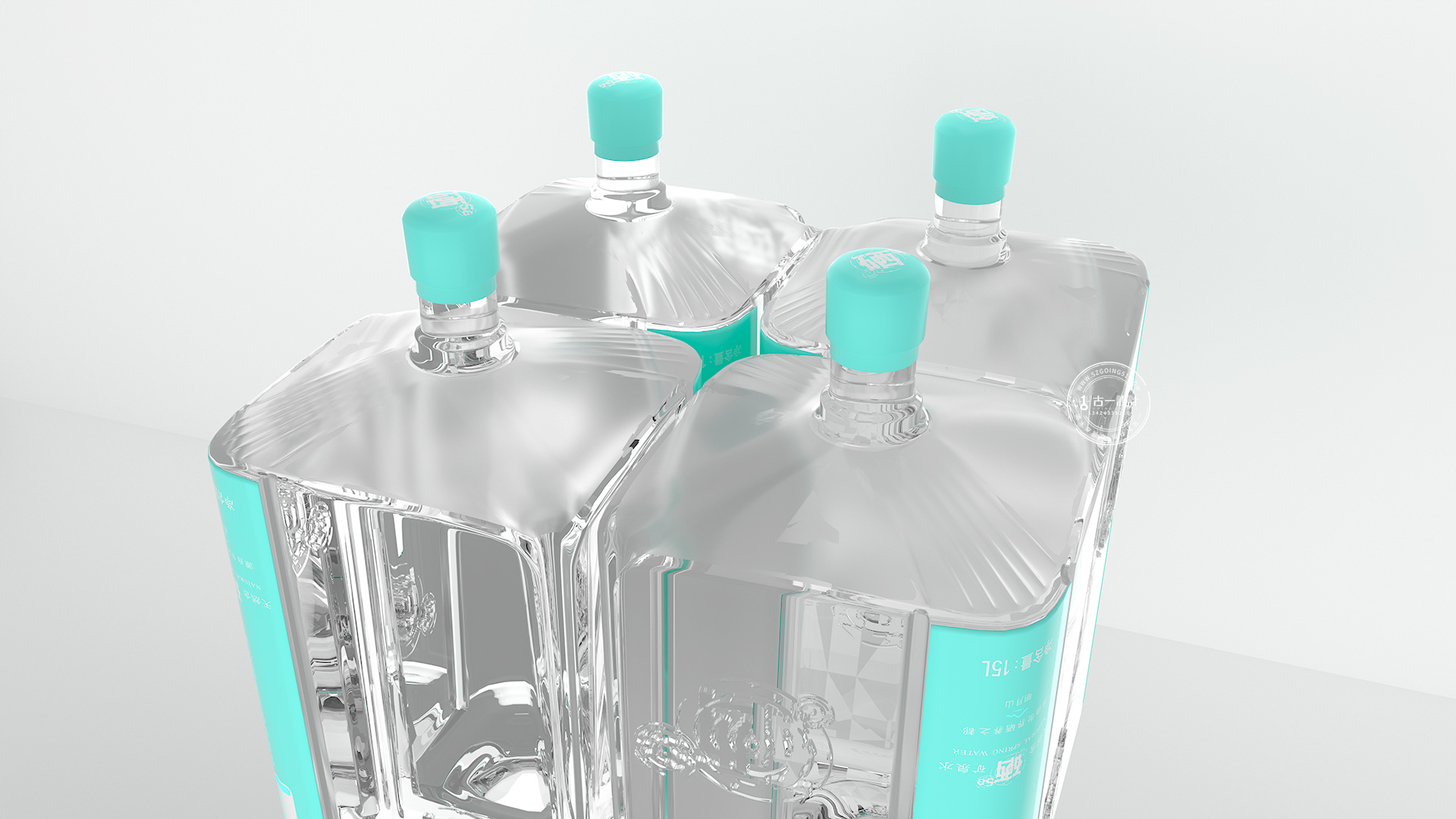 Mineral water packaging design，Bottle design，Packaging Design of Water Bottle，Gu Yi design，
