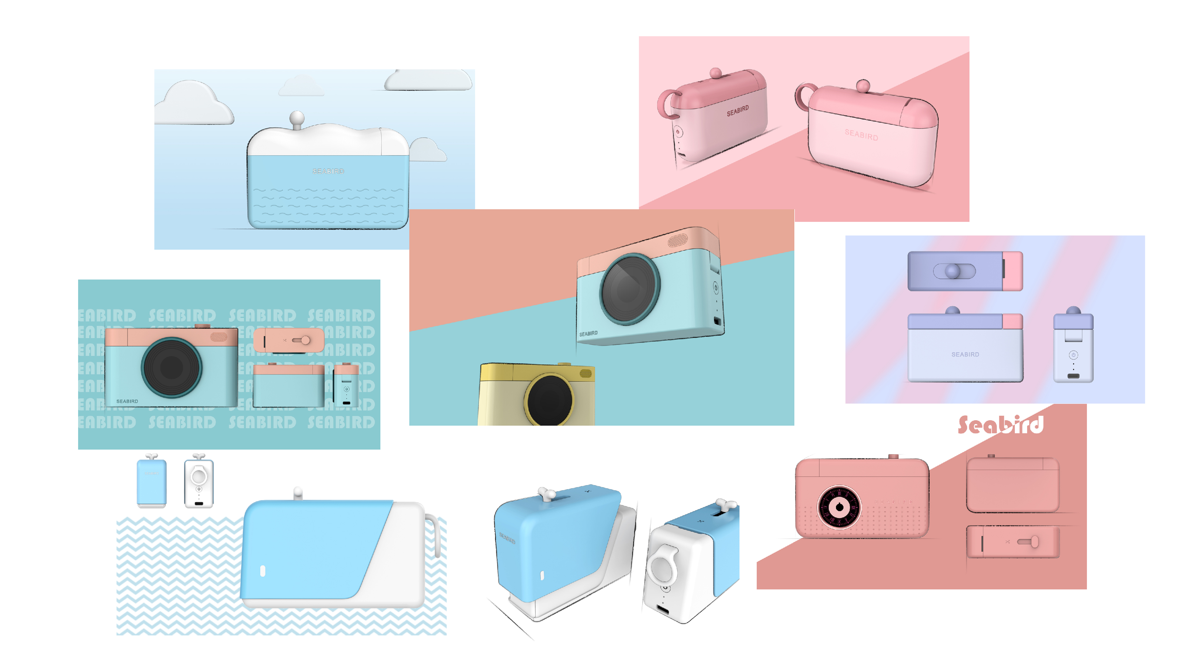 industrial design，product design，printer，Sticker printer，Simple design，