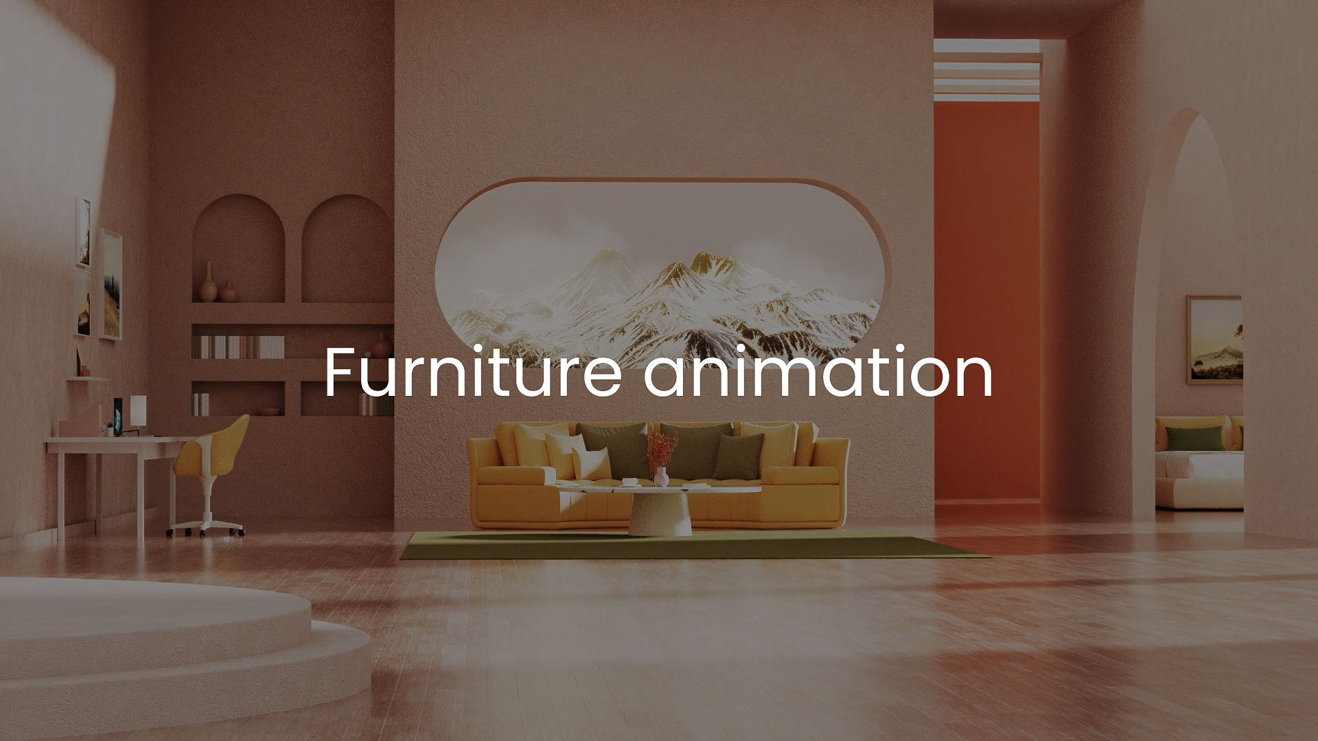 C4D animation，c4d，3D animation，Furniture animation，Interior animation，