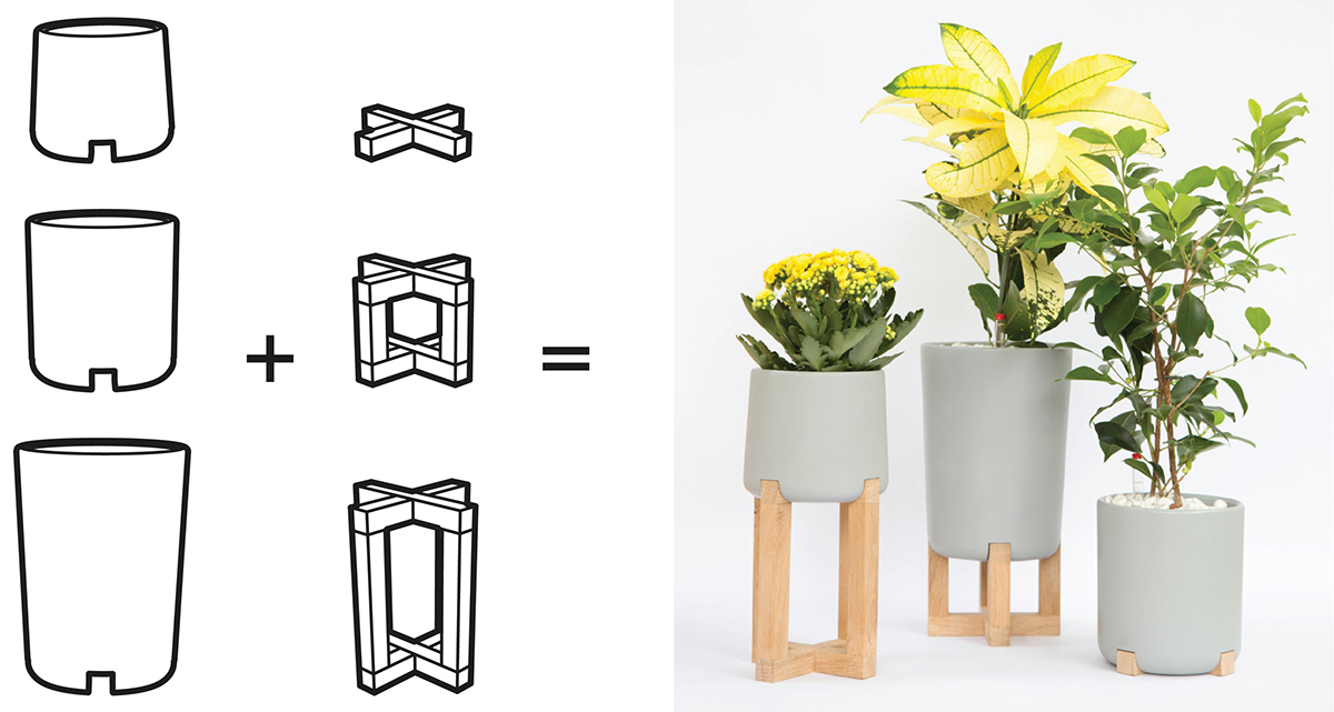 Basin family，Hydroponic culture，Flowerpot，woodiness，concrete，