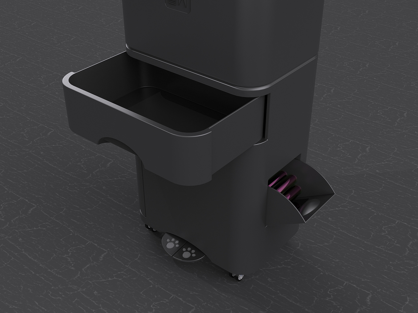 Kitchen, sanitation, garbage can, multi-function，