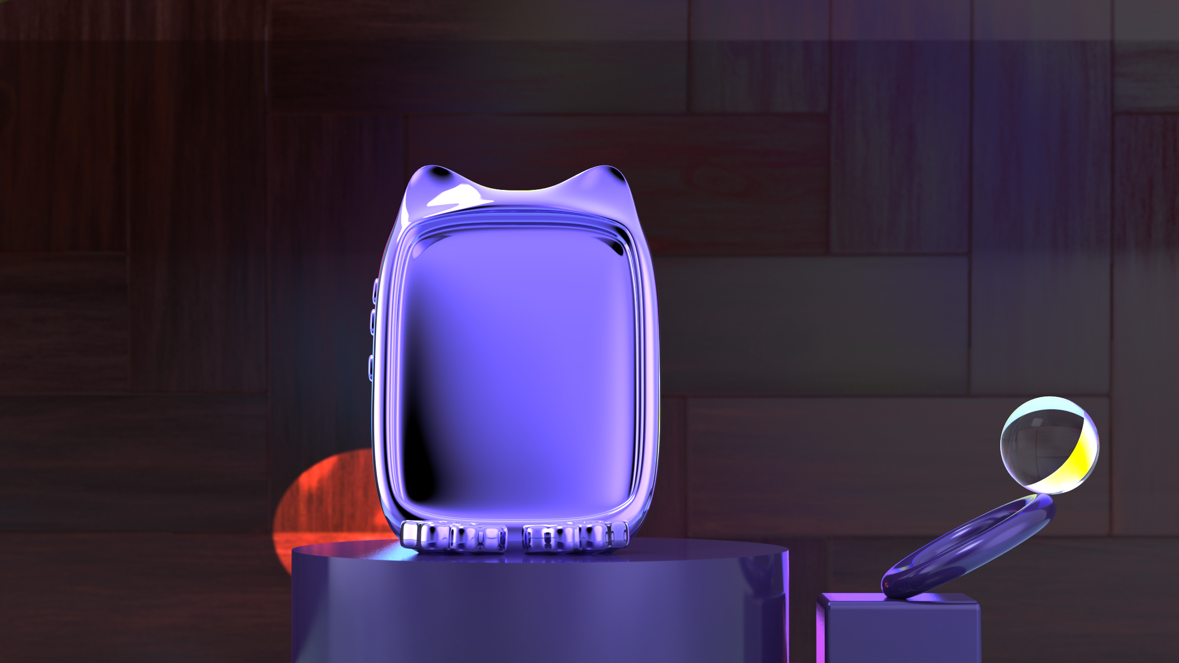 Sense of science and technology，sense of trend，Cat shape，Photo frame，Futurism，