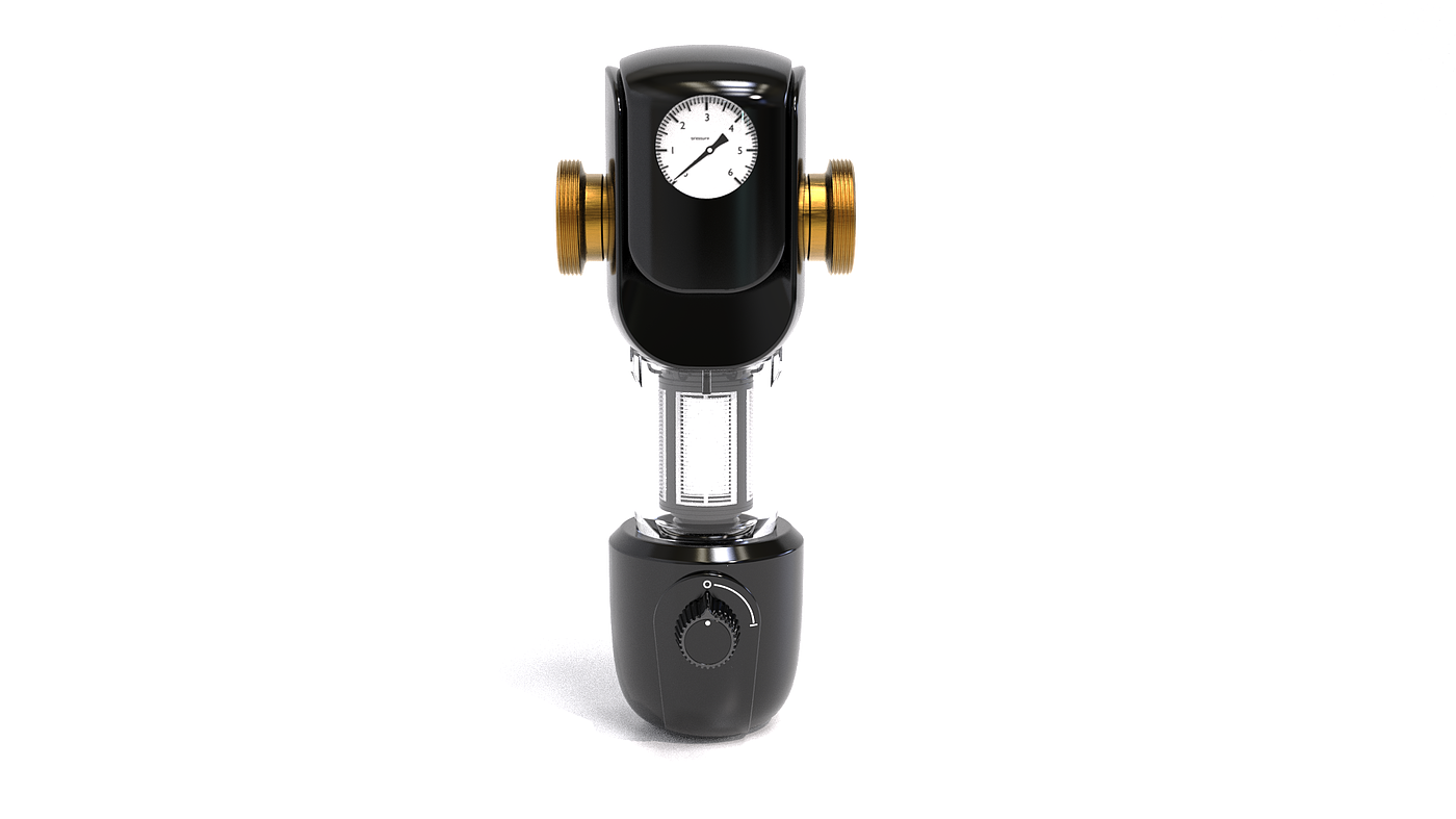 Tap water prefilter，Automatic backwash household water purifier，Whole House Central Water Filter All Copper，
