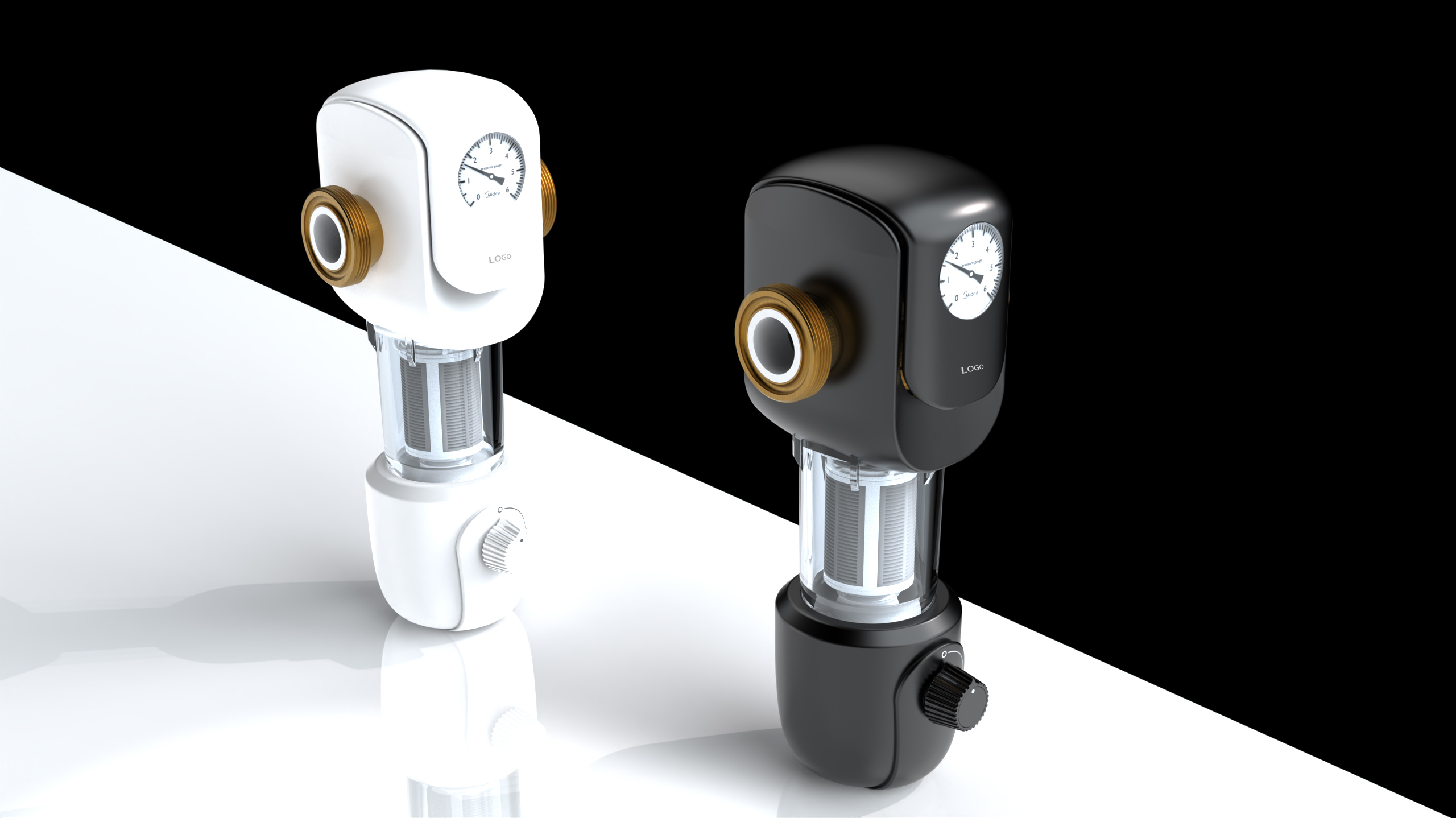 Tap water prefilter，Automatic backwash household water purifier，Whole House Central Water Filter All Copper，