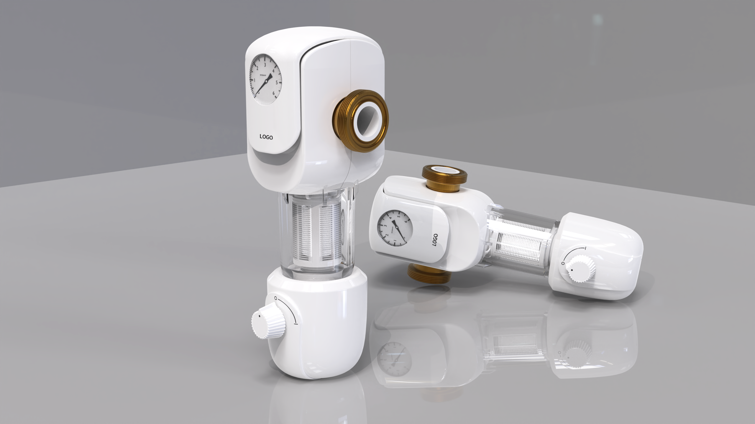 Tap water prefilter，Automatic backwash household water purifier，Whole House Central Water Filter All Copper，