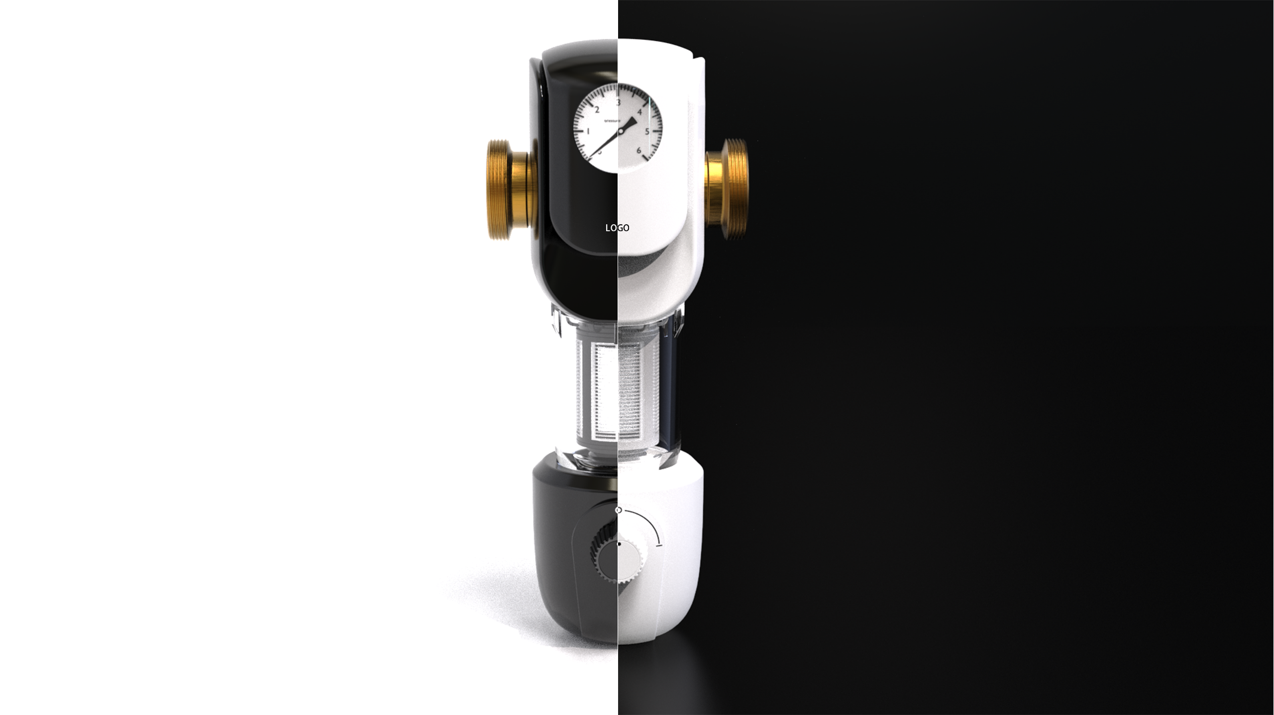 Tap water prefilter，Automatic backwash household water purifier，Whole House Central Water Filter All Copper，