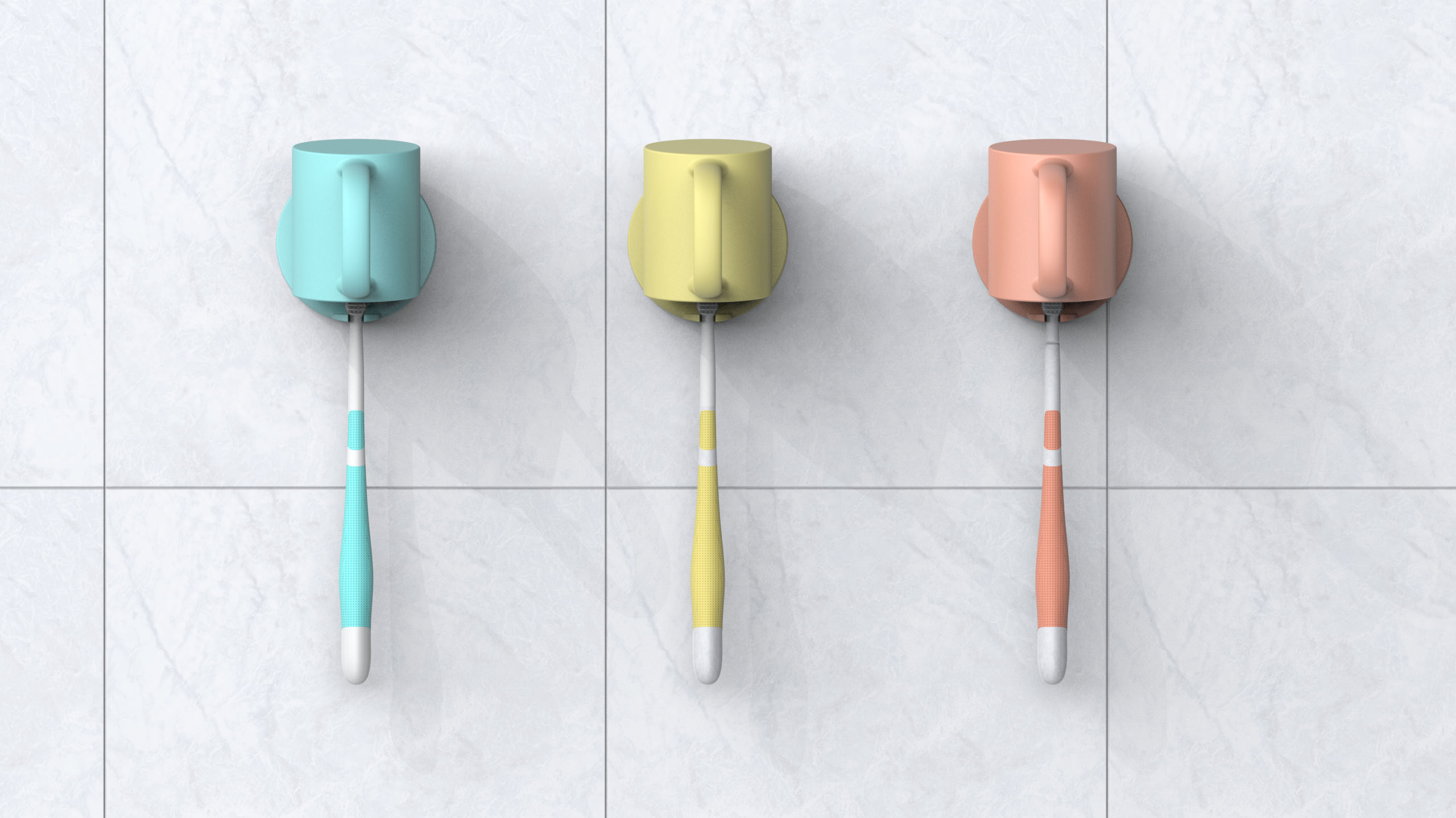 Toothbrush holder，Cup holder，a hook，Paste hook，Appearance design，toothbrush，glass，Home Furnishing，