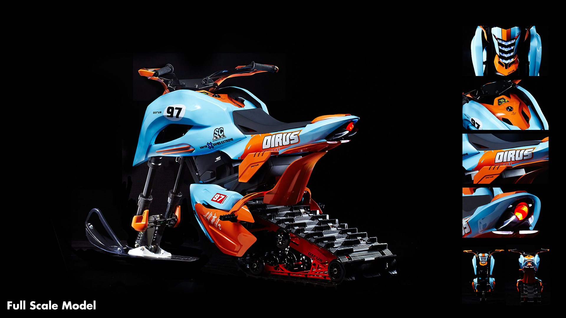 Snowmobile，product design，