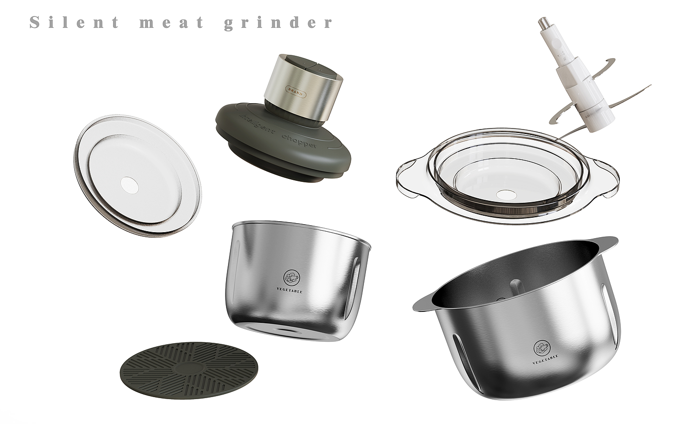 Nordic style design. Mute meat grinder，