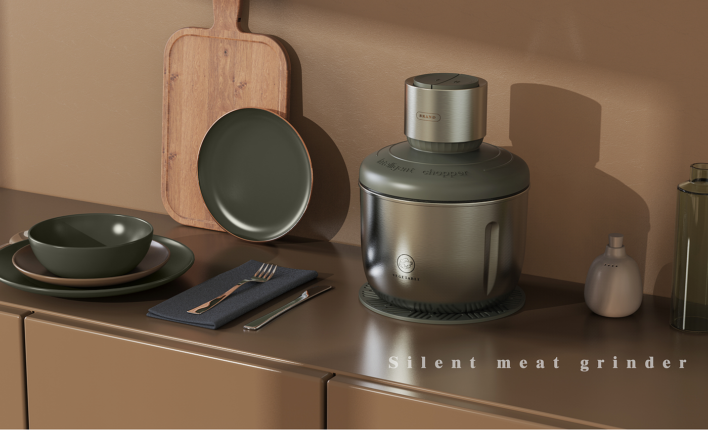 Nordic style design. Mute meat grinder，