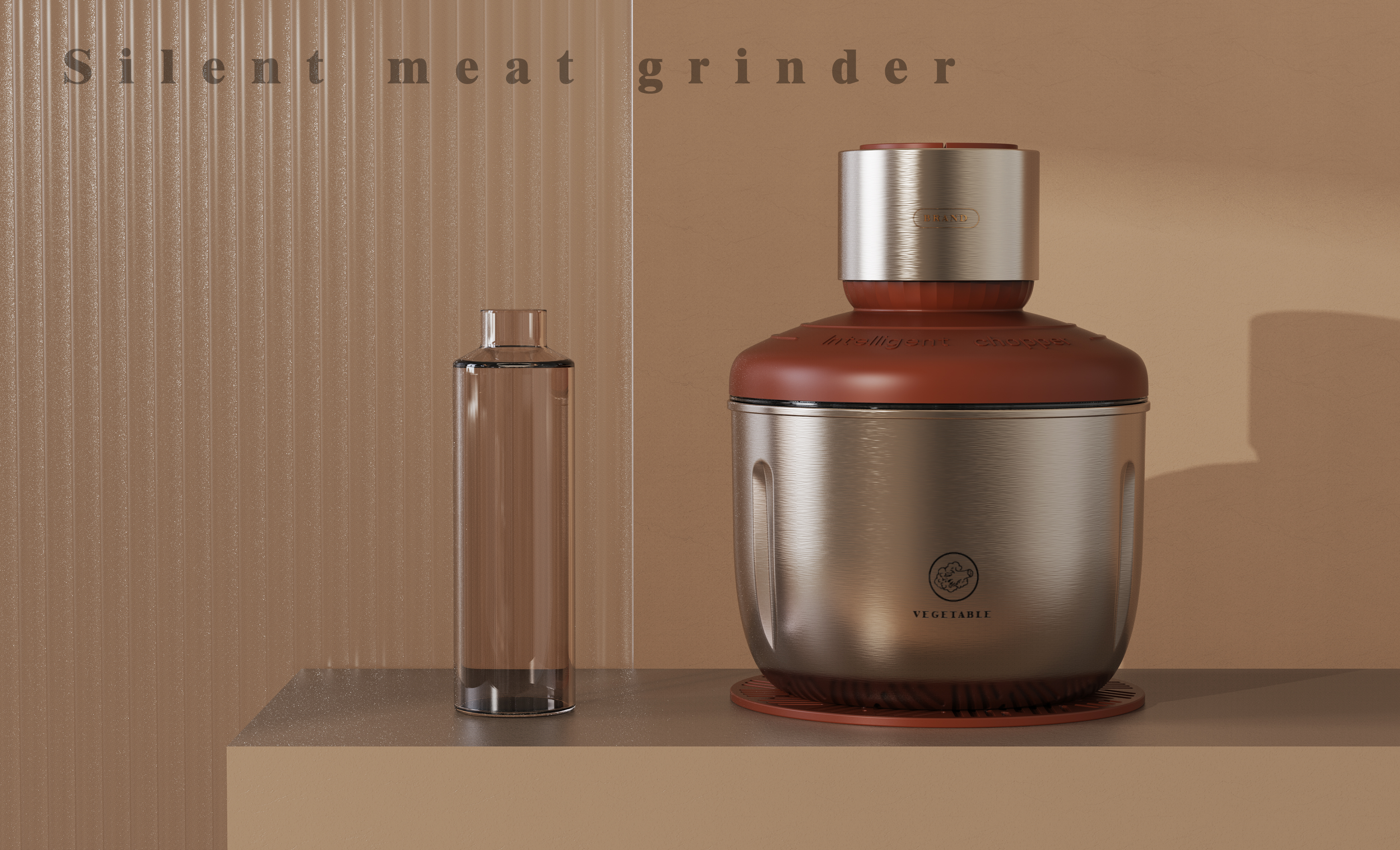 Nordic style design. Mute meat grinder，