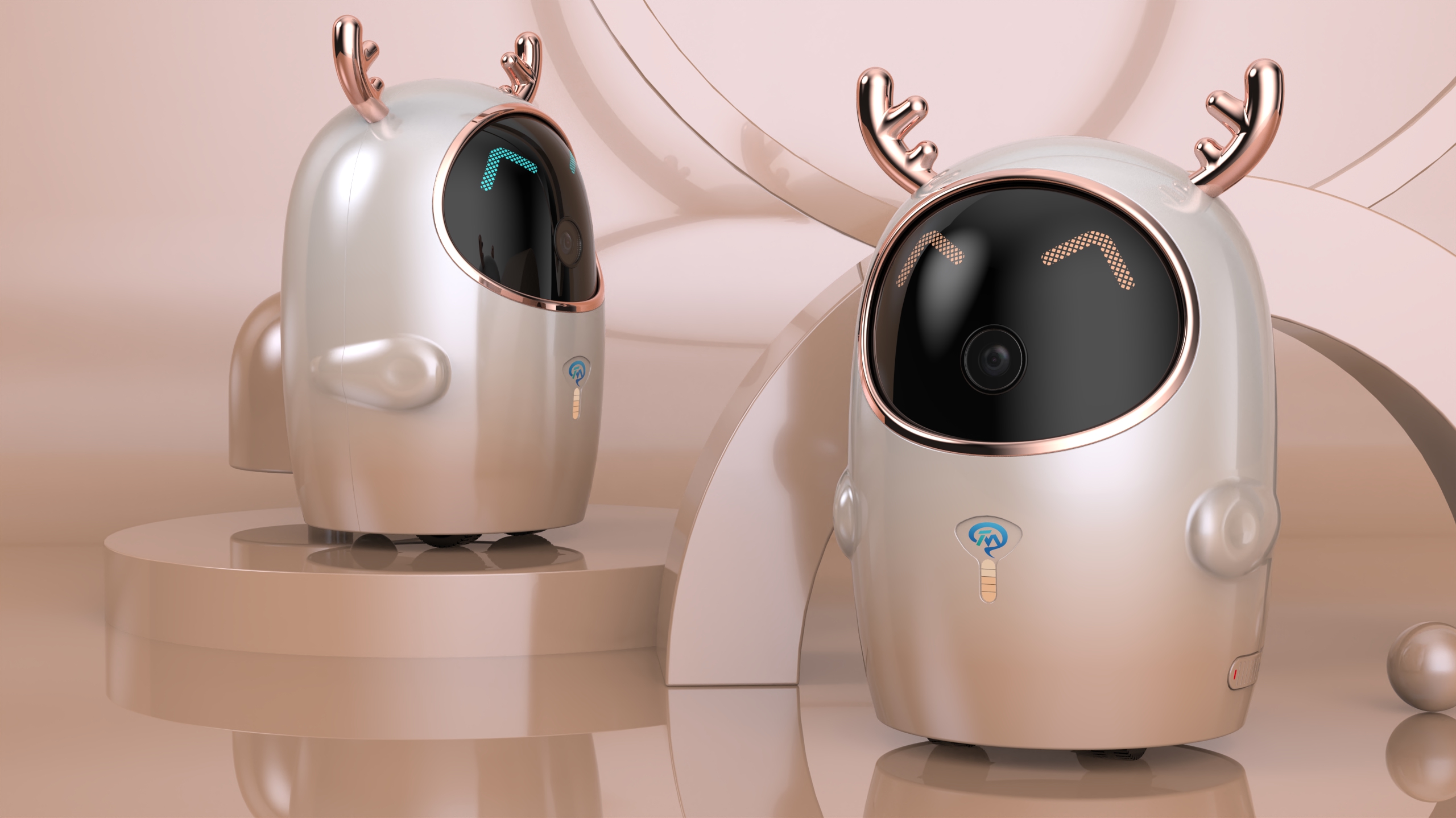 Intelligent companion robot，Intelligent device，monitor，Home Furnishing，videotape，